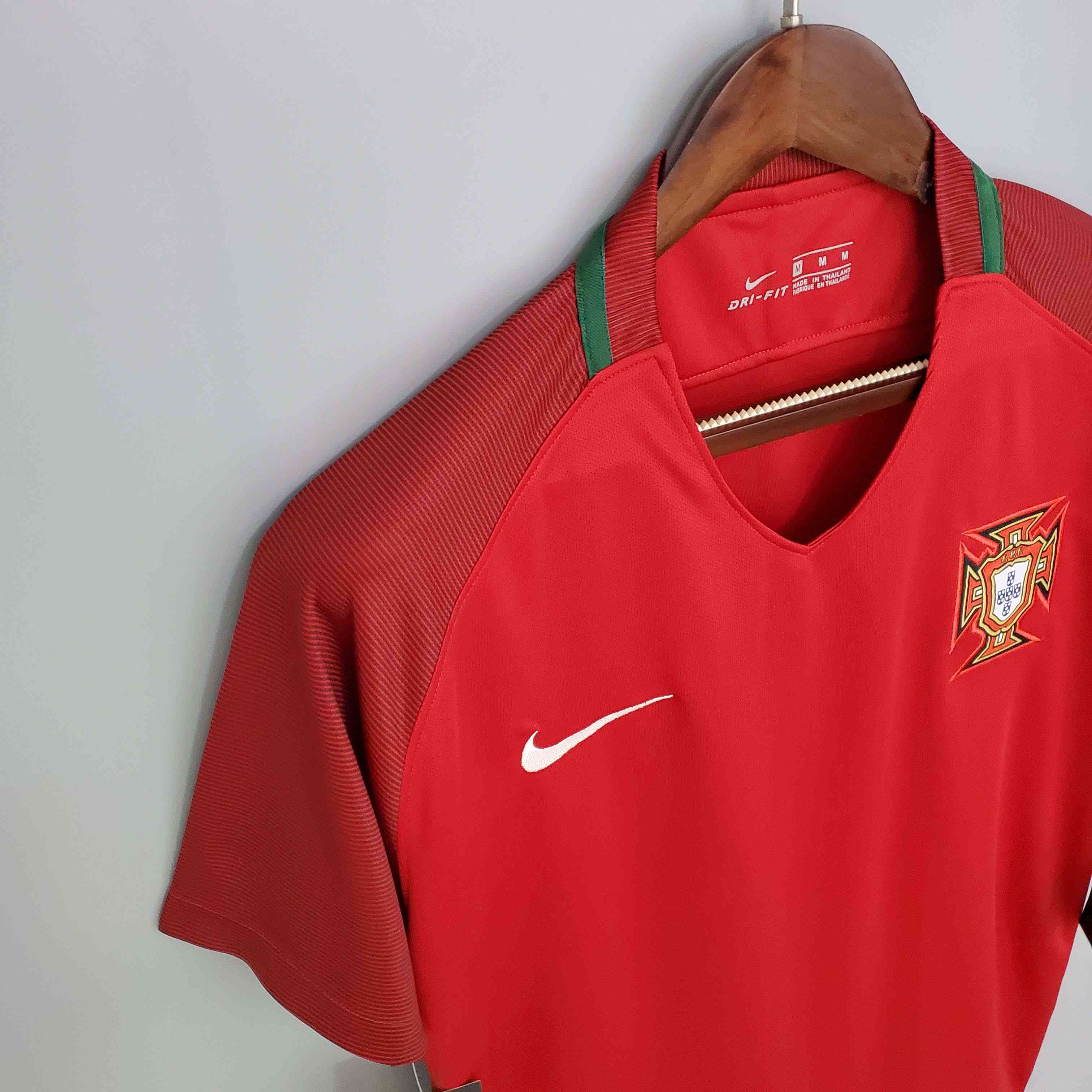 2016 Retro Portugal Home Football Shirt-mysite Custom Football Kit- Nextkits