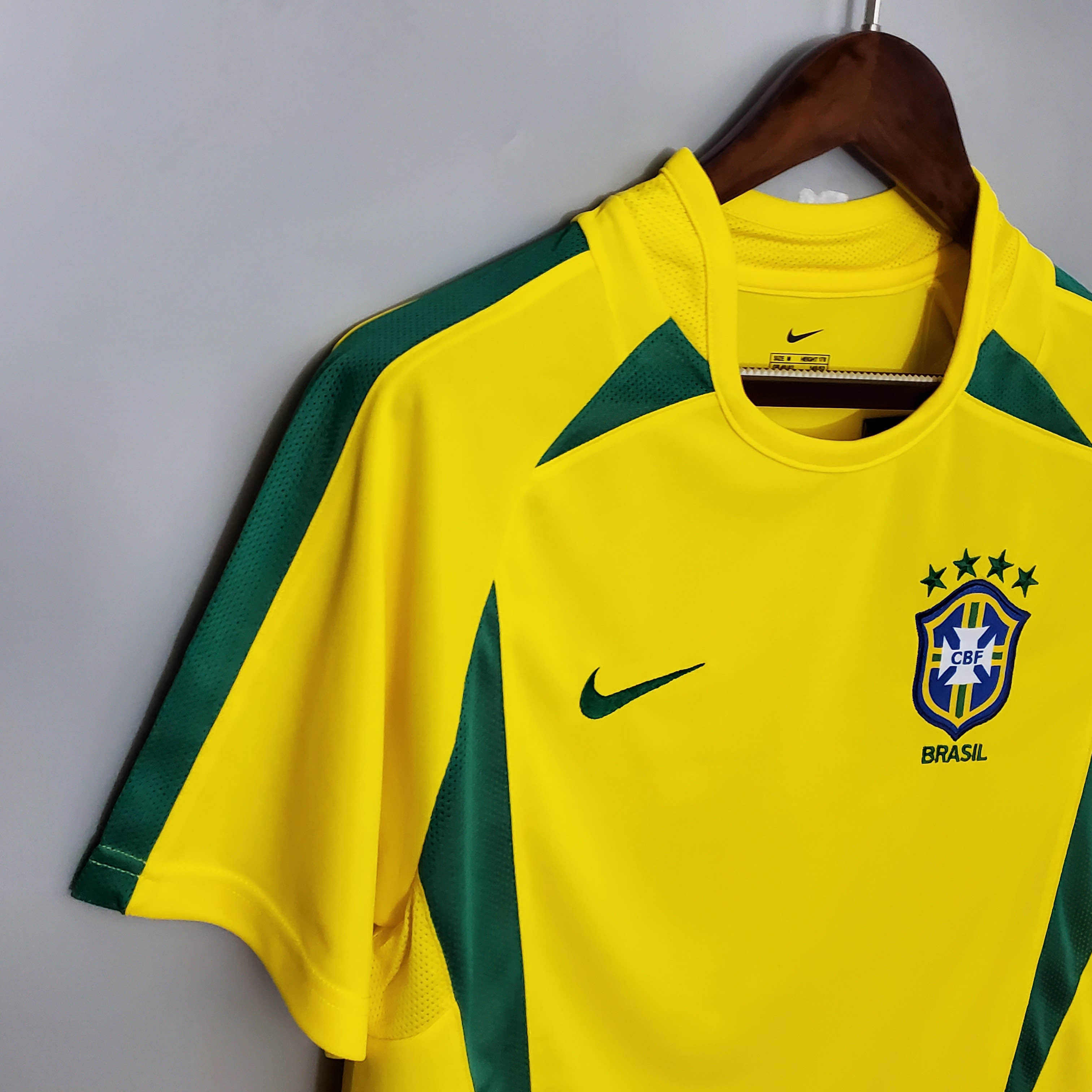 2002 Retro Brazil Soccer Jersey Home-mysite Custom Football Kit- Nextkits
