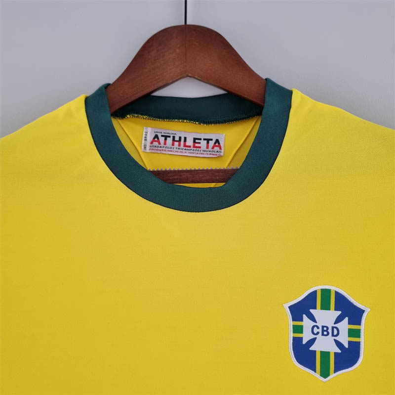 1970 Retro Brazil Home Soccer Jersey-mysite Custom Football Kit- Nextkits