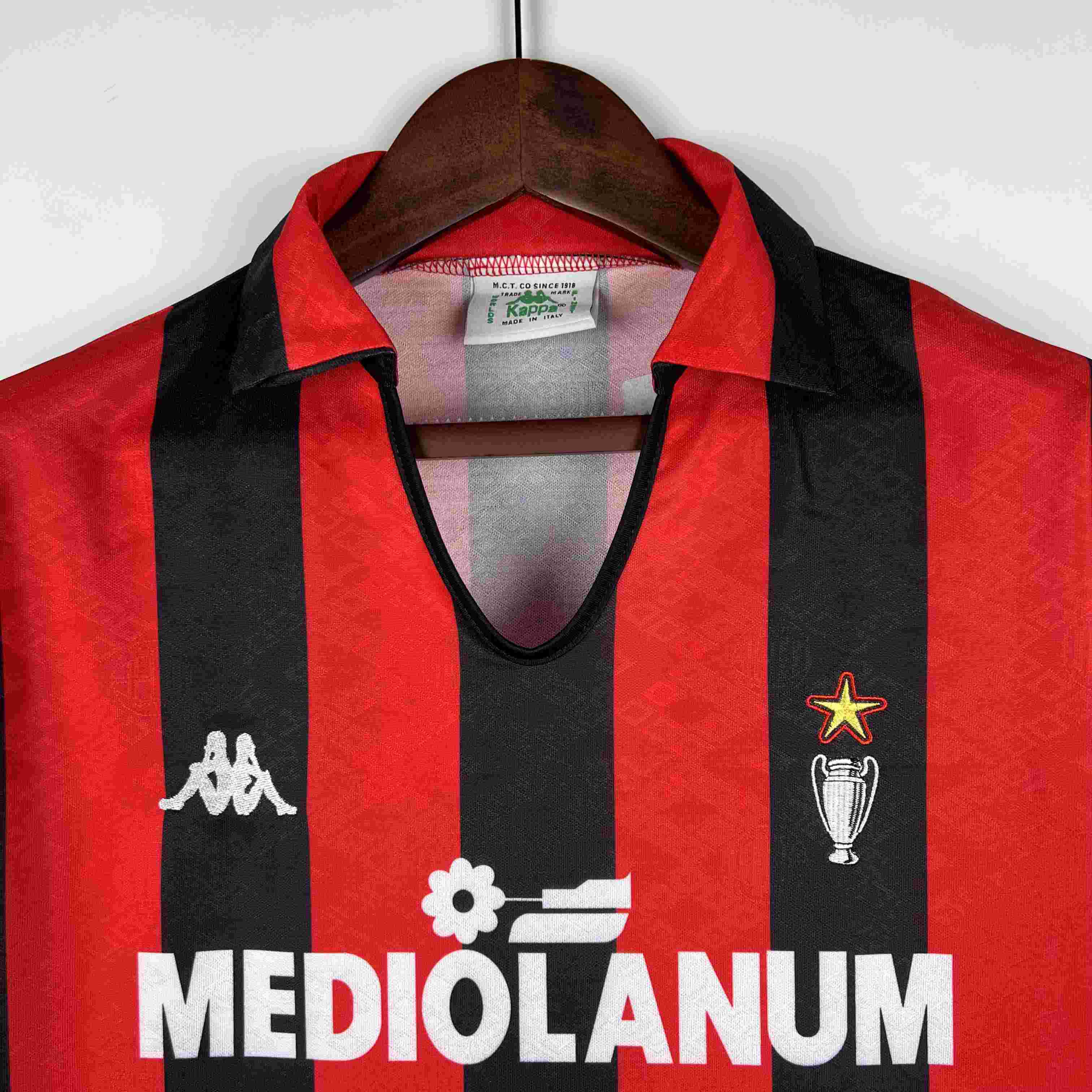 1989/1990 Retro AC Milan Home Football Shirt-mysite Custom Football Kit- Nextkits