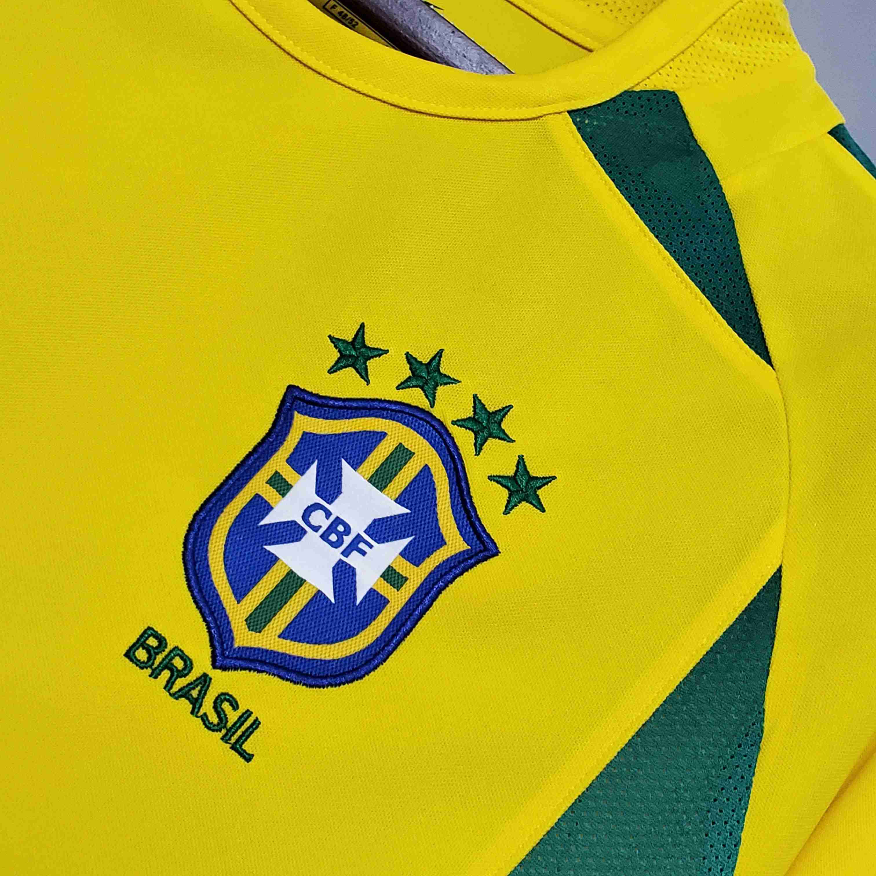 2002 Retro Brazil Soccer Jersey Home-mysite Custom Football Kit- Nextkits
