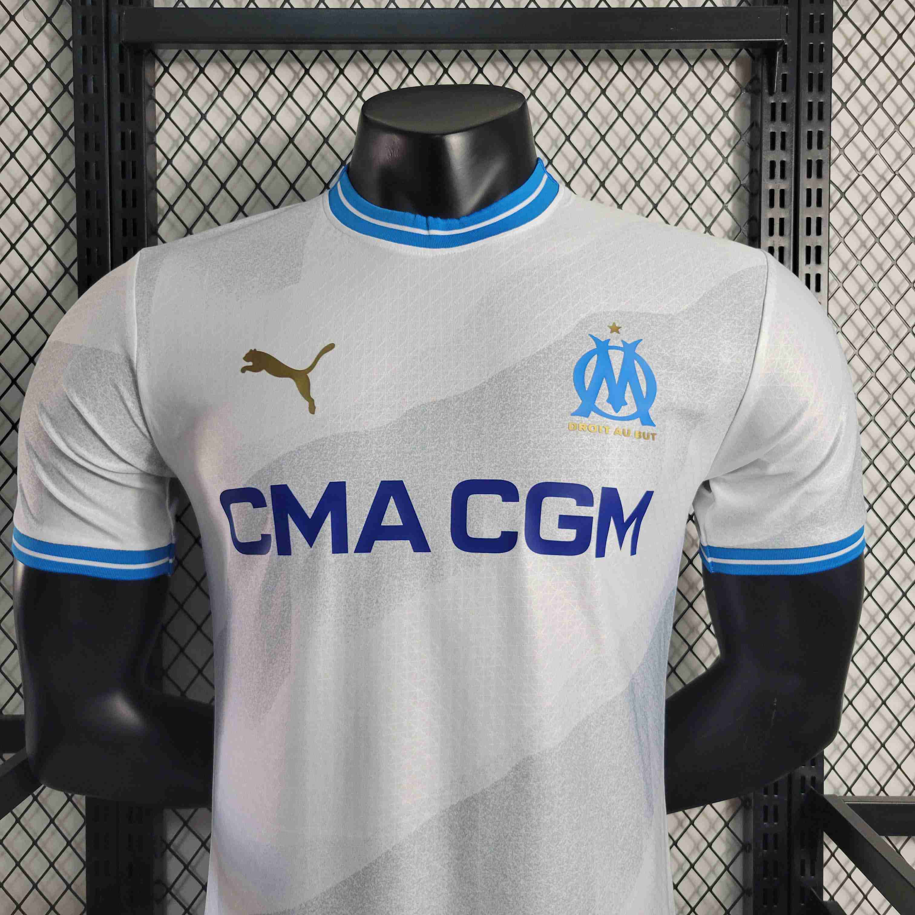 2023/2024 Player Version Olympique de Marseille Home-mysite Custom Football Kit- Nextkits