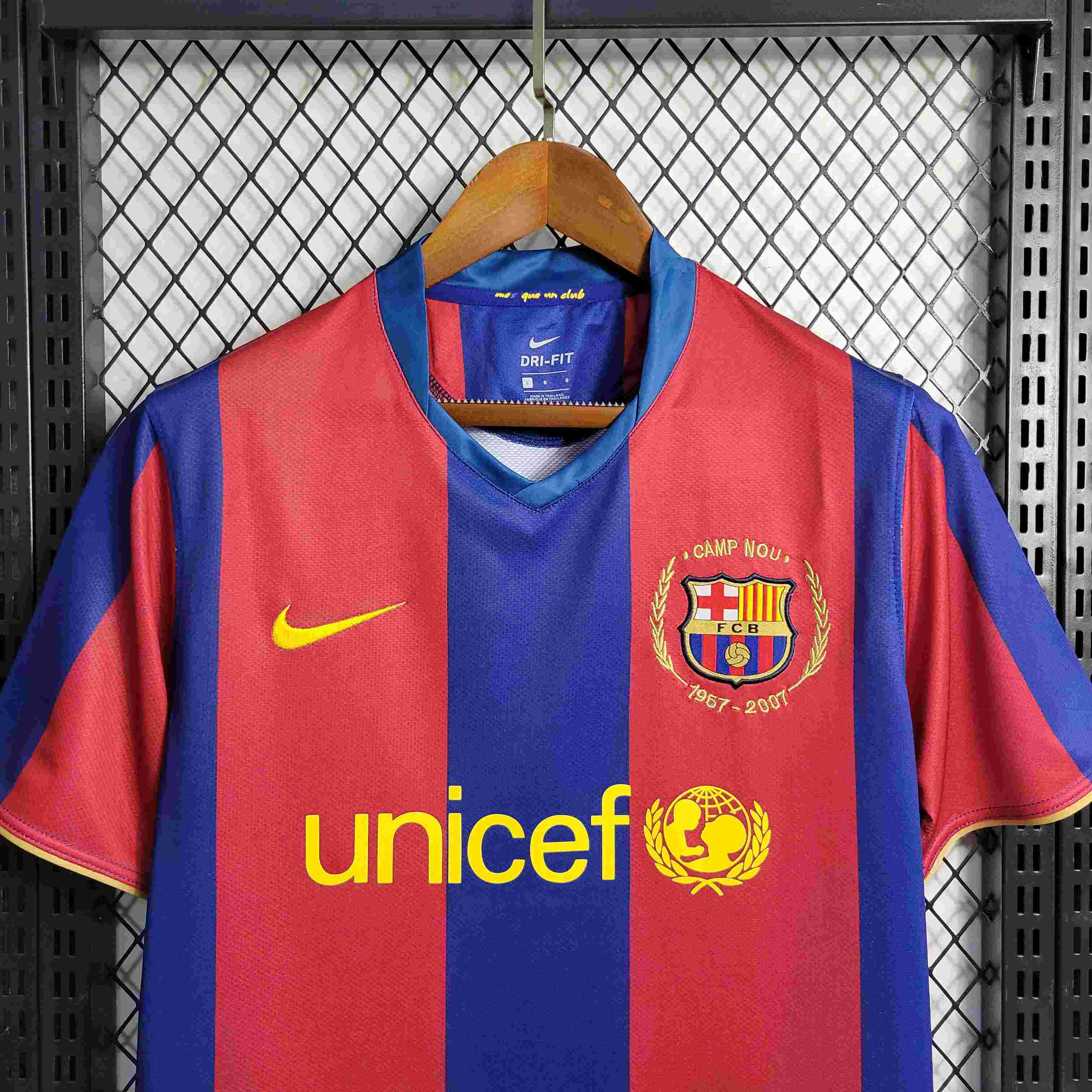 2007/2008 Retro Barcelona Football Shirt Home-mysite Custom Football Kit- Nextkits