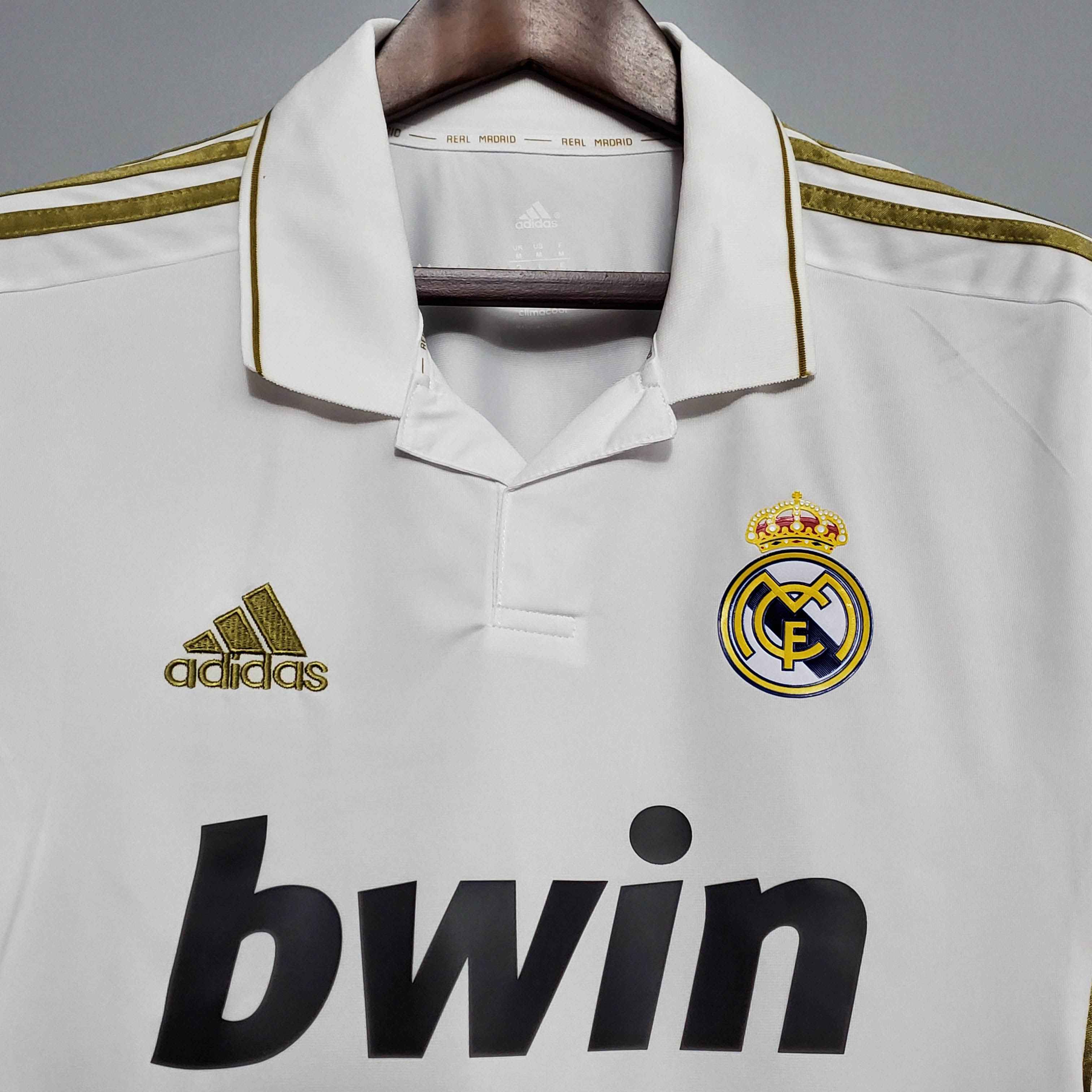 2011/2012 Retro Long Sleeve Real Madrid Home-mysite Custom Football Kit- Nextkits
