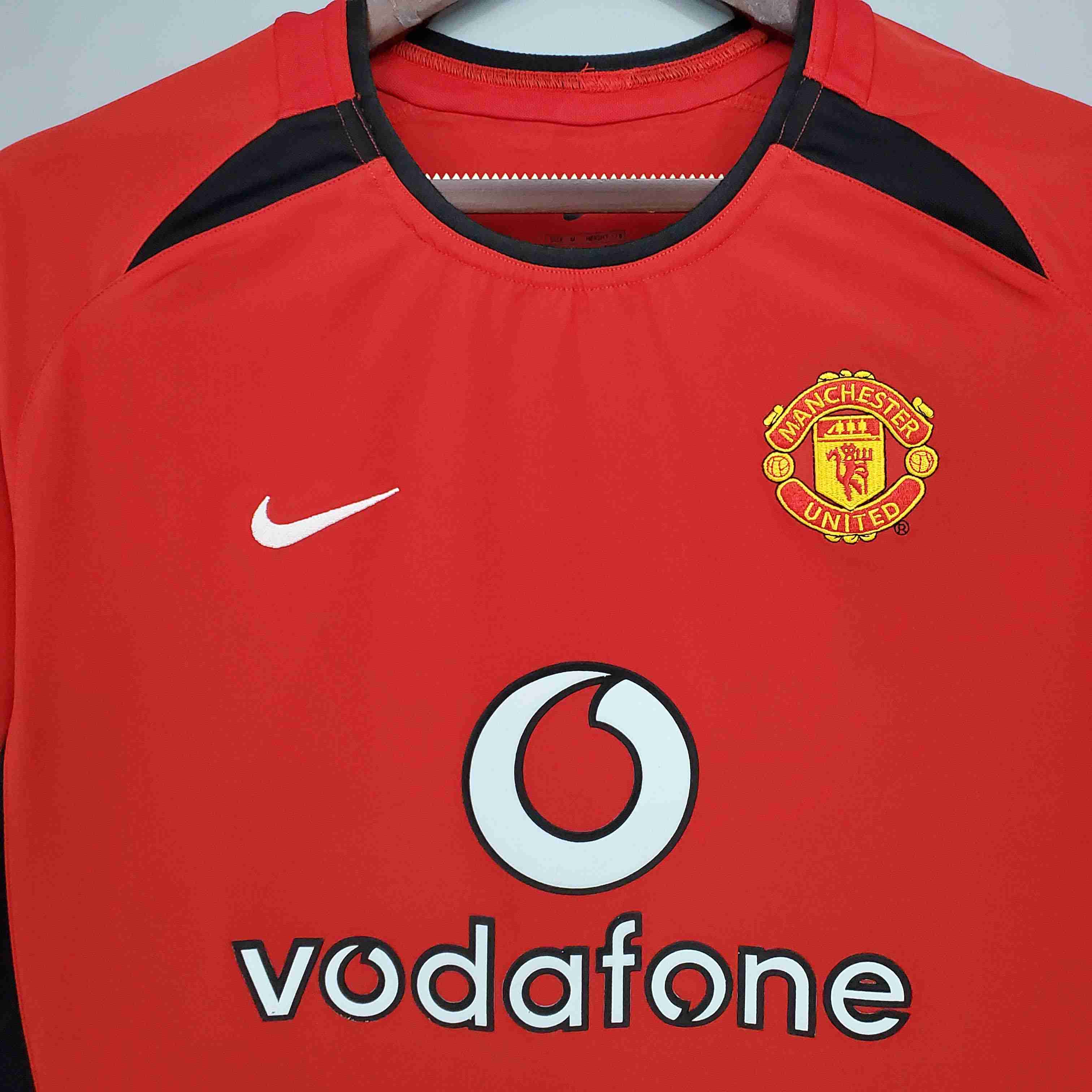2002/2004 Retro Manchester United Home Football Shirt-mysite Custom Football Kit- Nextkits