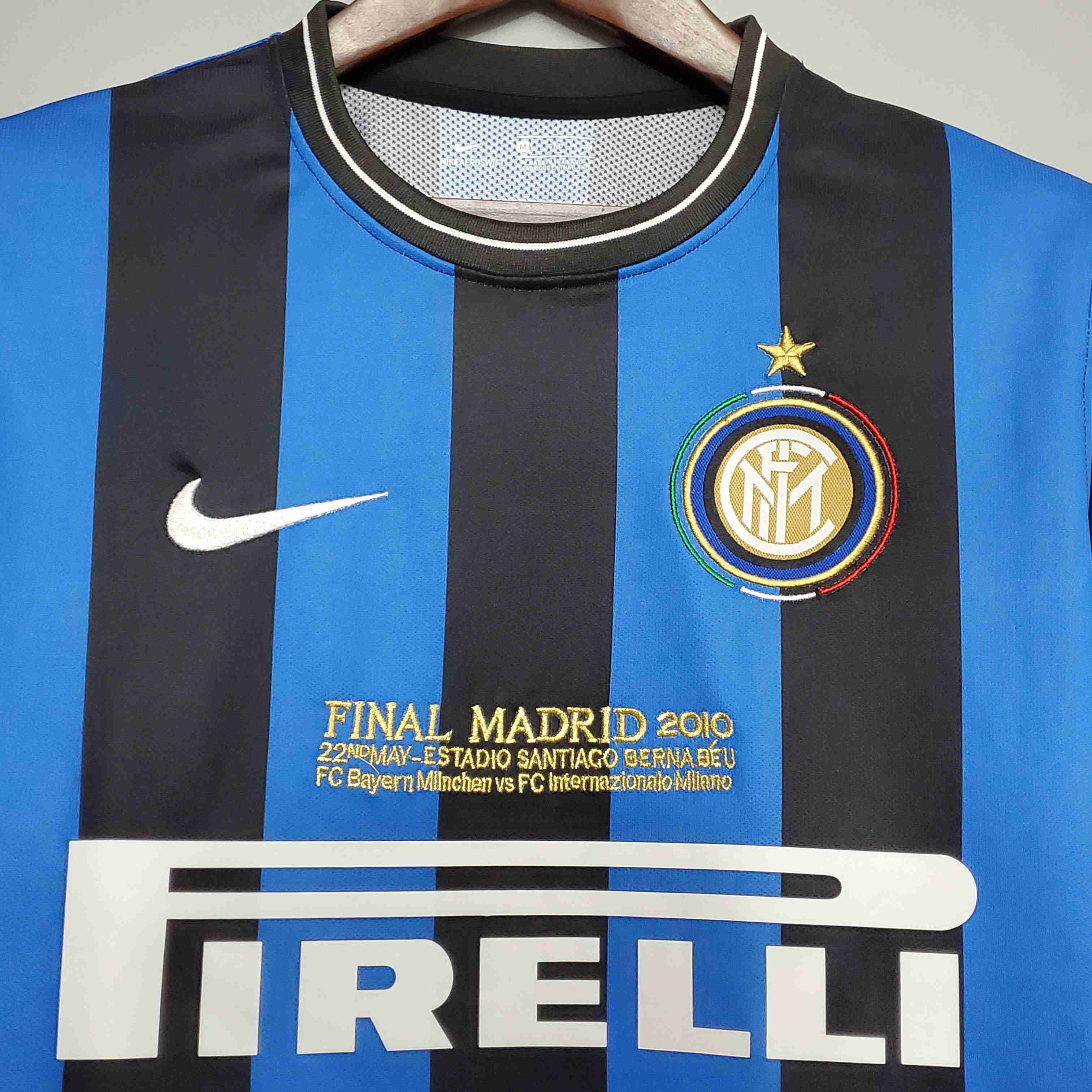 2009/2010 Retro Internazionale Milan Home UEFA Champions League Edition Football Jersey-mysite Custom Football Kit- Nextkits