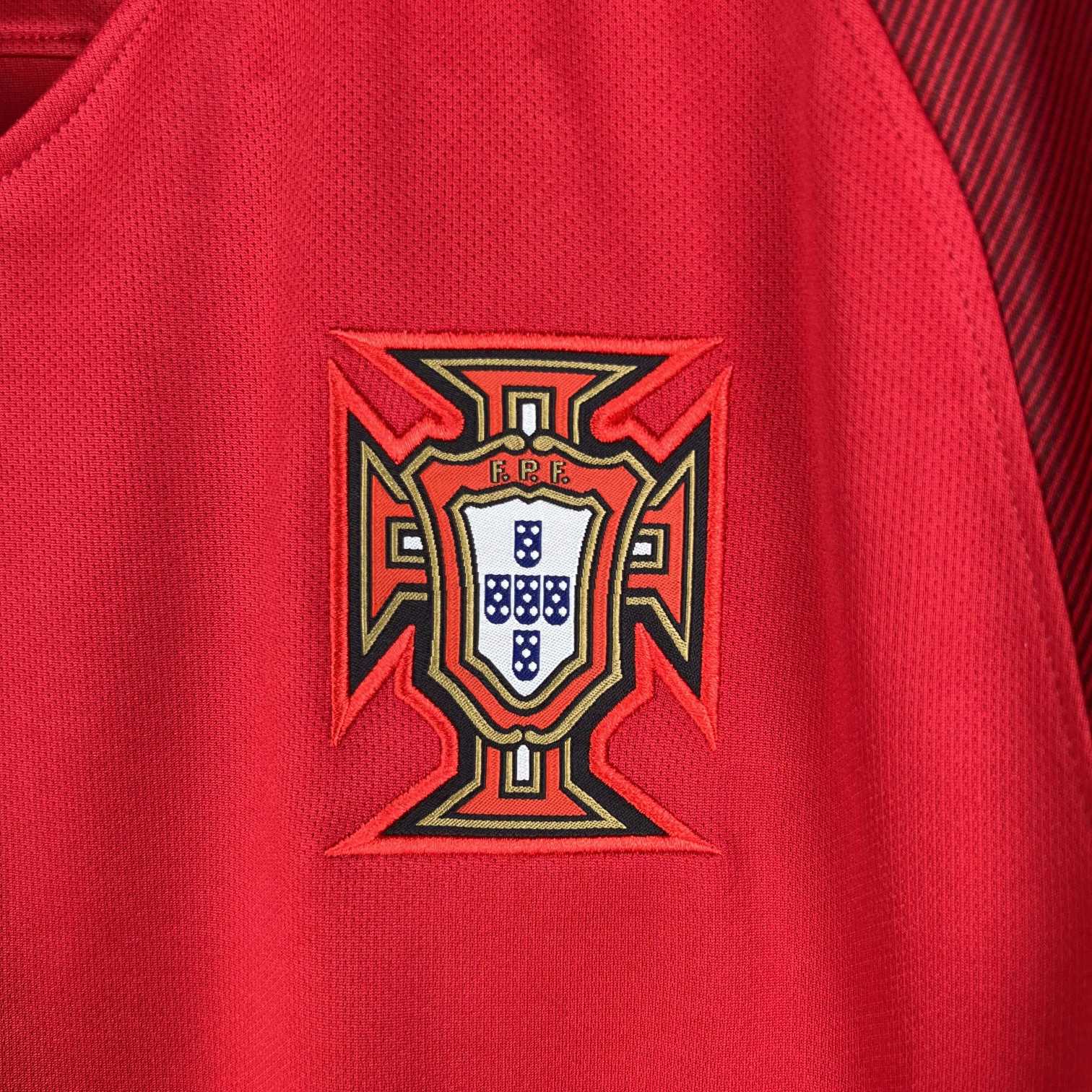 2016 Retro Long Sleeve Portugal Home Football Shirt-mysite Custom Football Kit- Nextkits