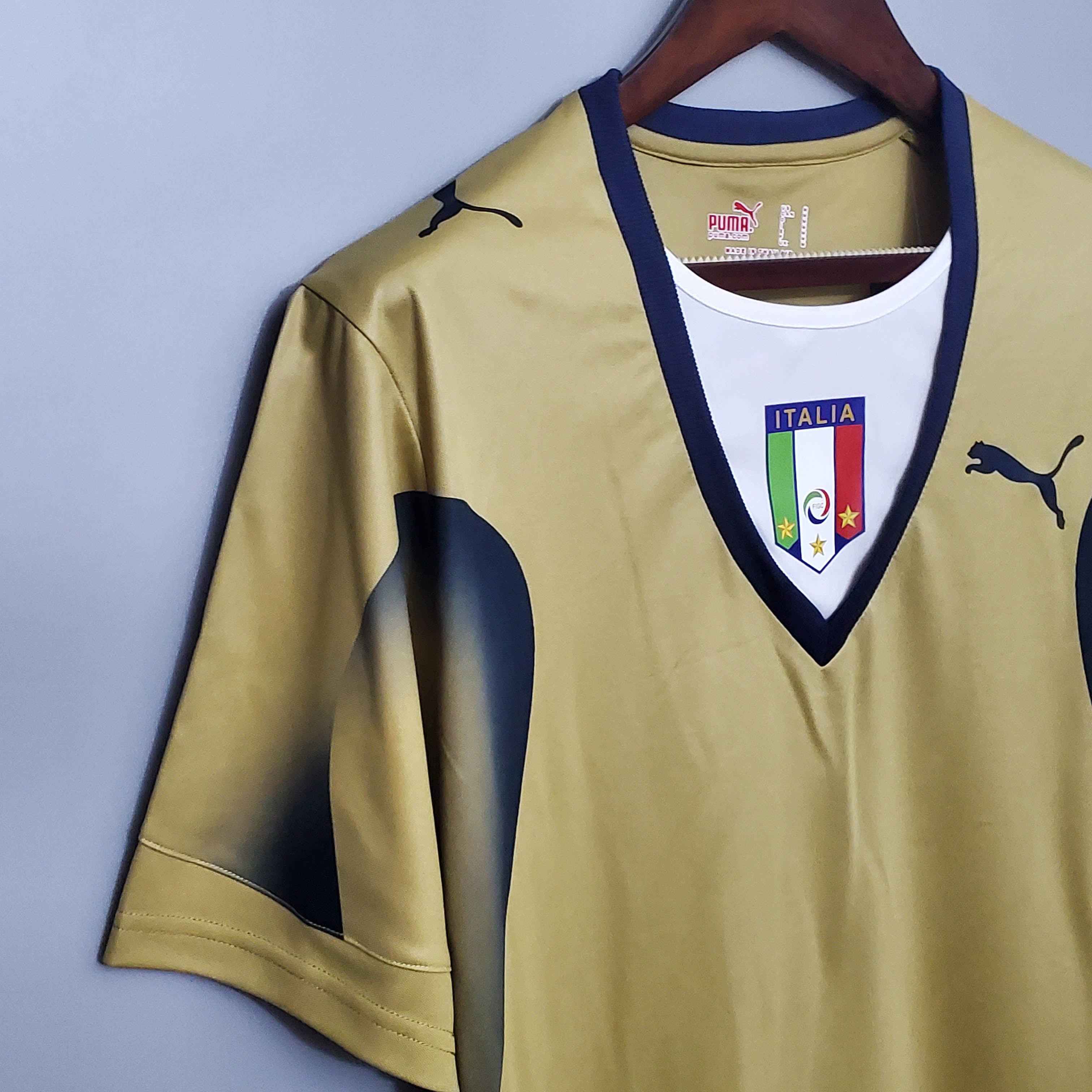 2006 Retro Italy Goalkeeper Gold Soccer Shirt-mysite Custom Football Kit- Nextkits