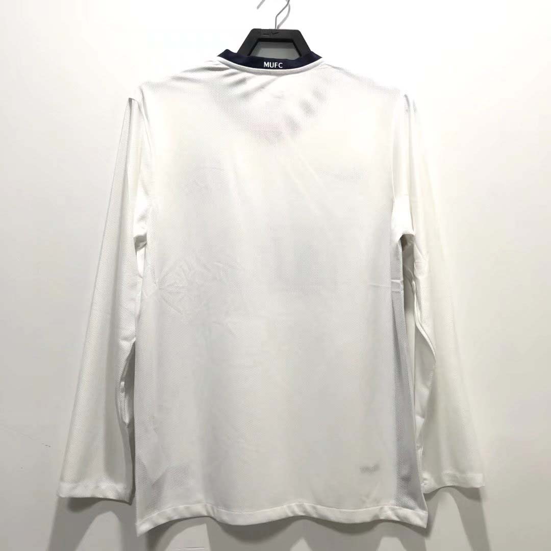 2008-2009 Retro Long Sleeve Manchester United Home Football Shirt-mysite Custom Football Kit- Nextkits