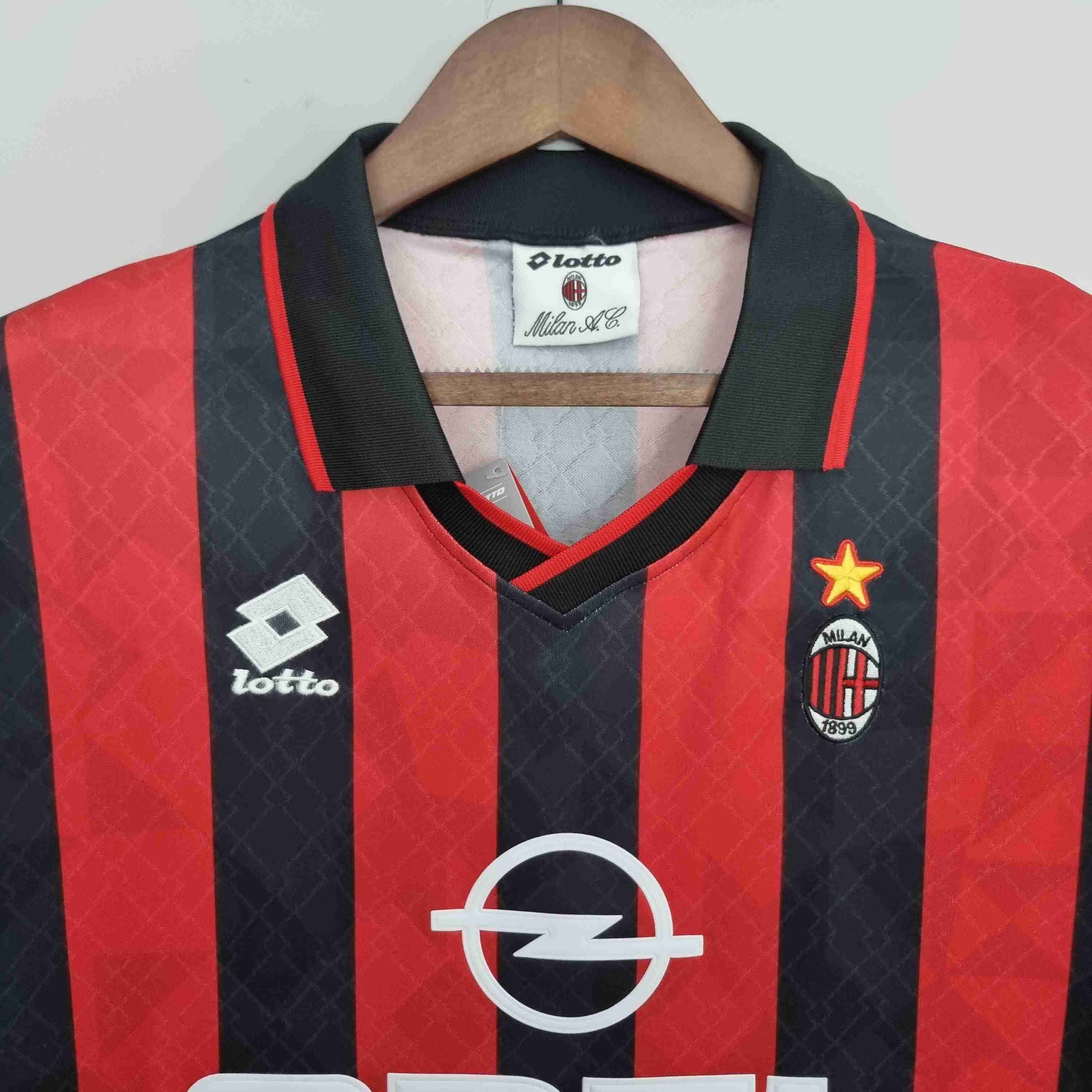 1995/1996 Retro AC Milan Home Football Shirt-mysite Custom Football Kit- Nextkits