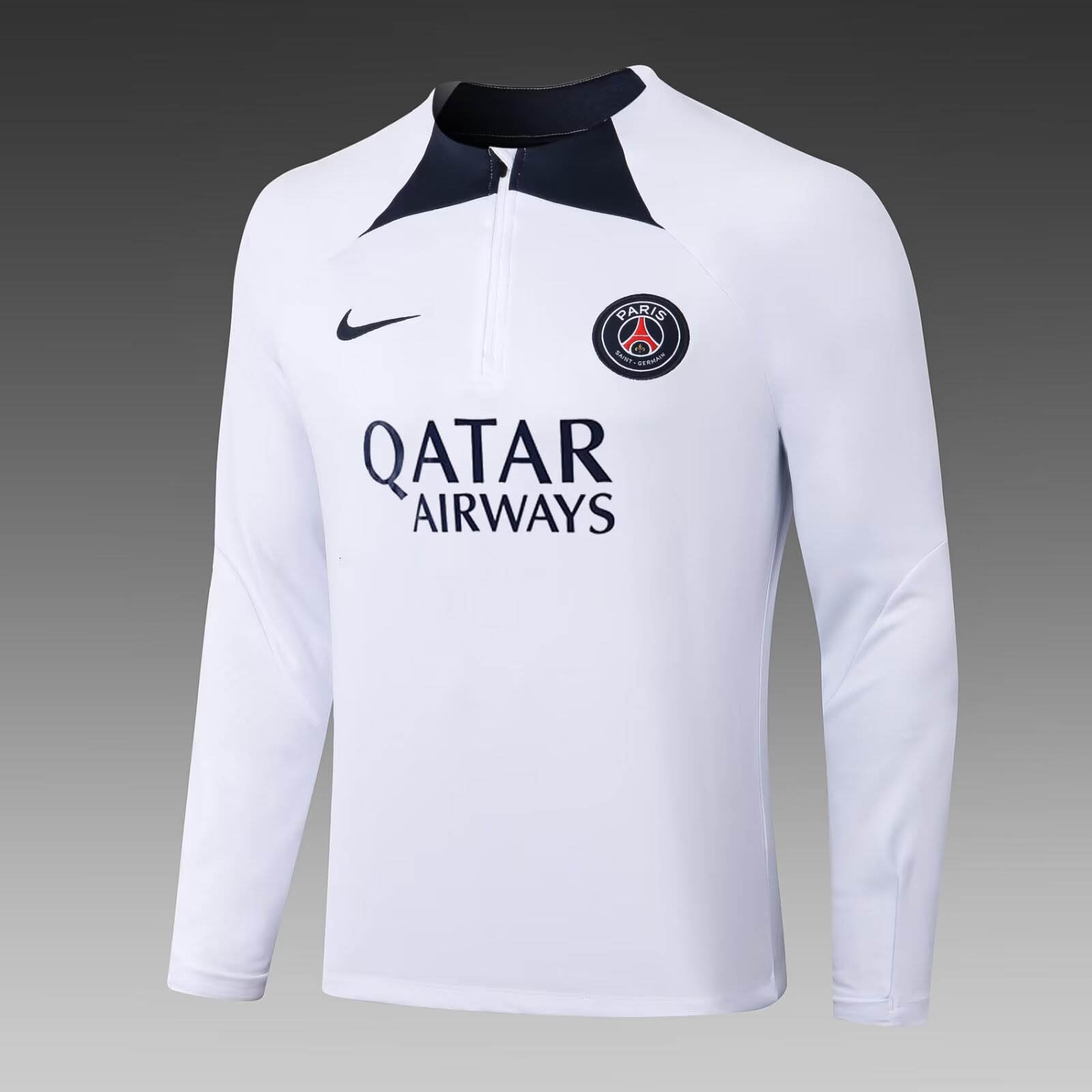 2022/2023 Psg Paris Saint-Germain Half-Pull Training Suit White Set-mysite Custom Football Kit- Nextkits