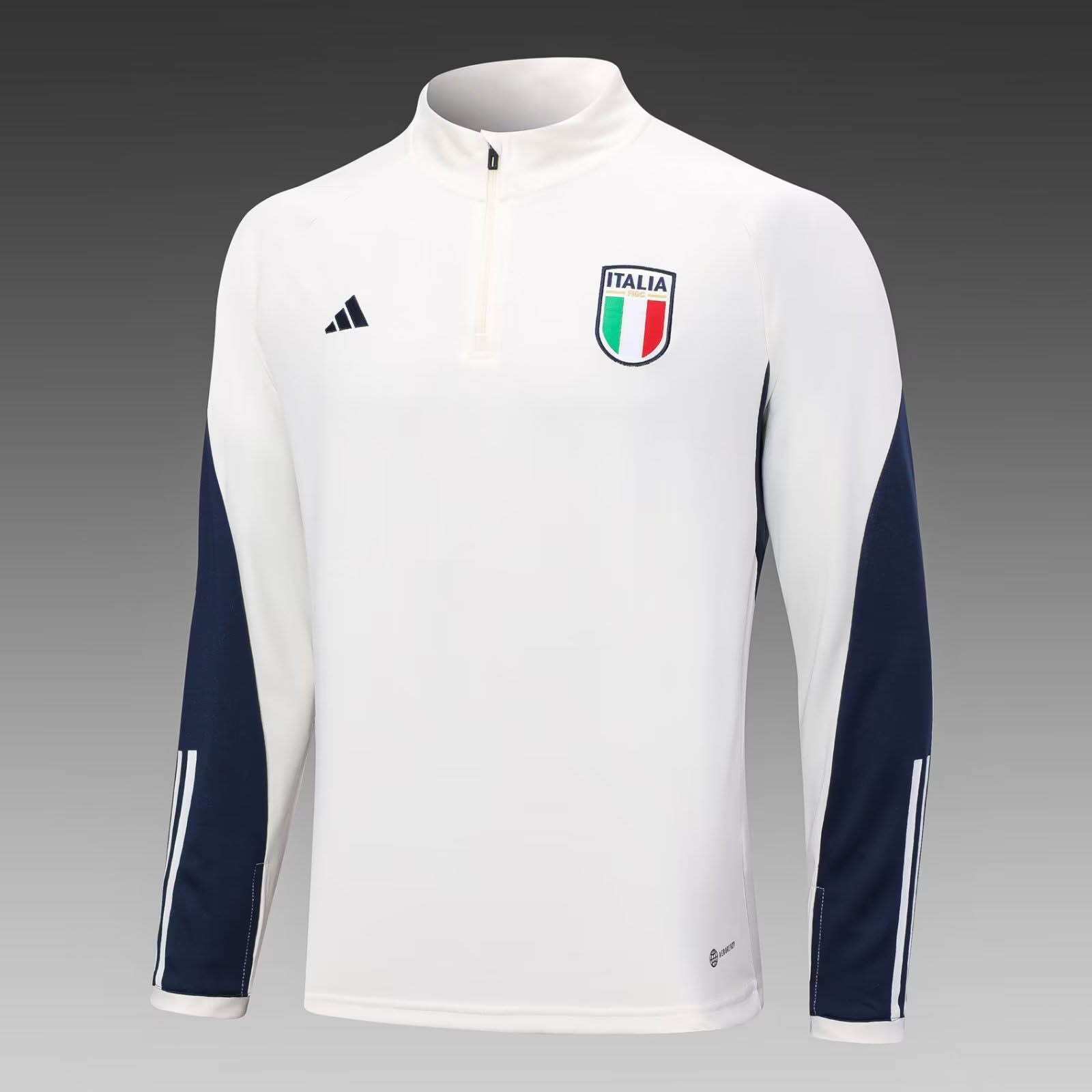 2023 Italy Half-Pull Training Suit Off-White Soccer Shirt Set-mysite Custom Football Kit- Nextkits
