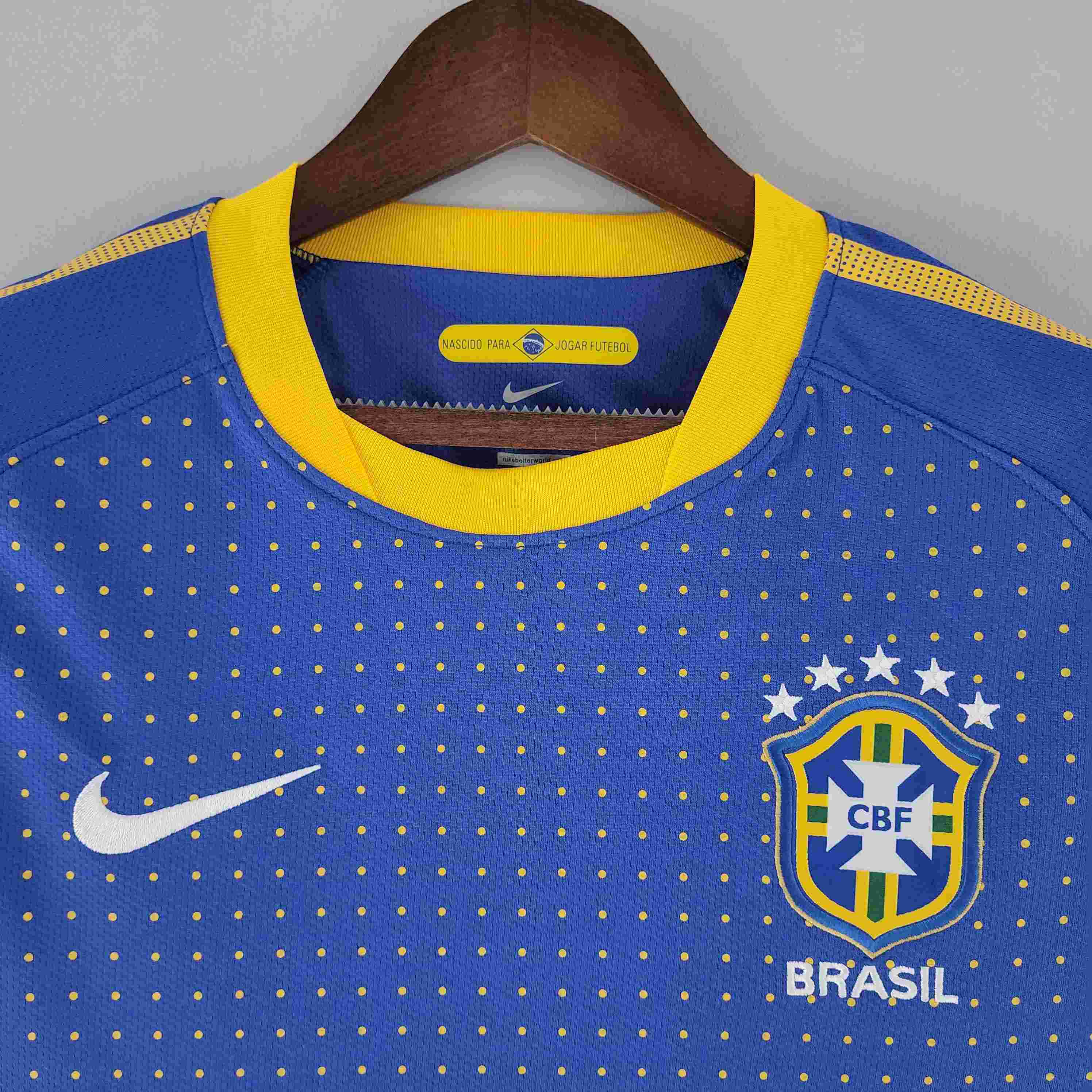 2010 Retro Brazil Away Soccer Jersey-mysite Custom Football Kit- Nextkits