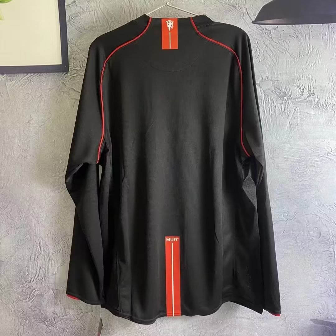 2007/2008 Retro Long Sleeve Manchester United Third Away Football Shirt-mysite Custom Football Kit- Nextkits