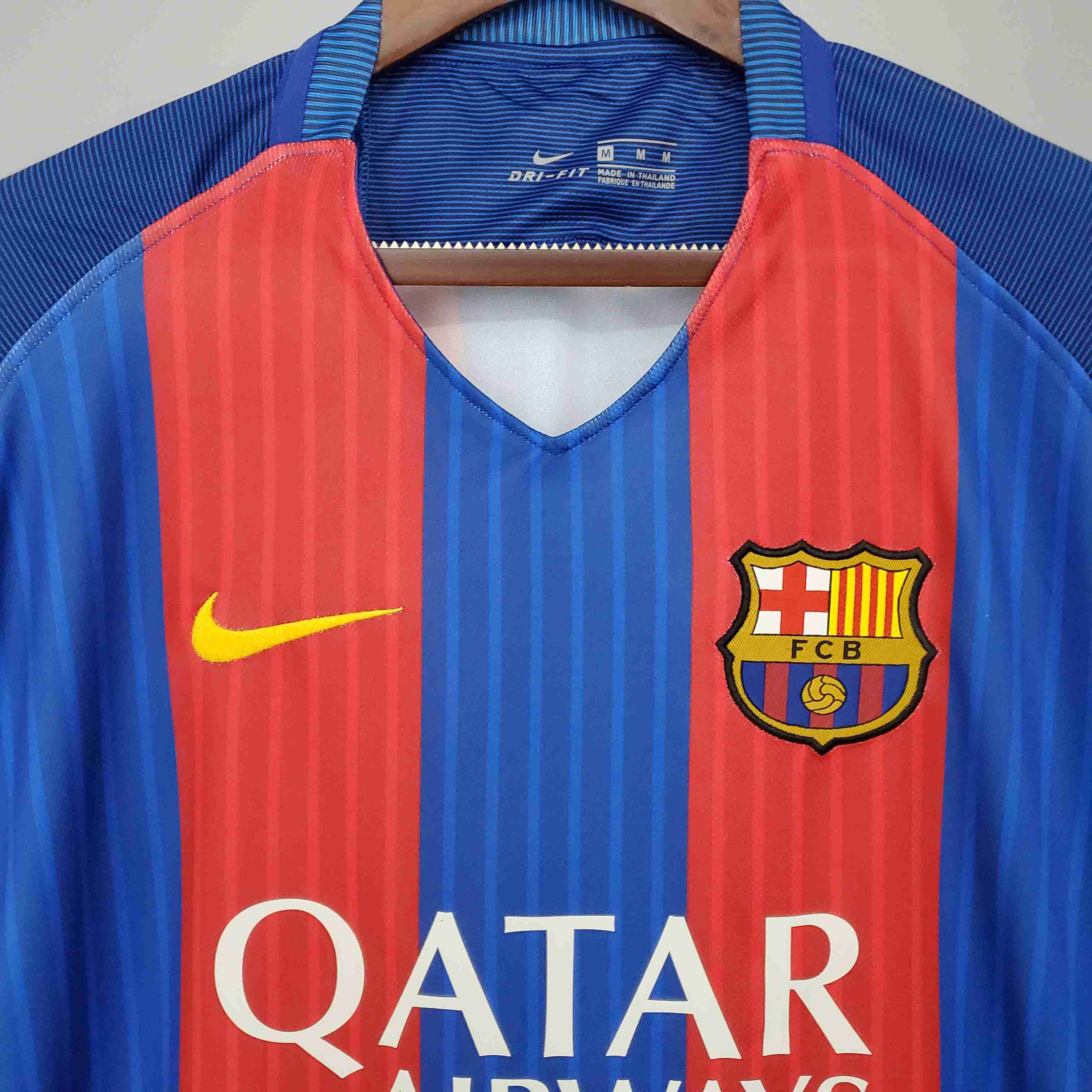 2016/2017 Retro Barcelona Football Shirt Home-mysite Custom Football Kit- Nextkits