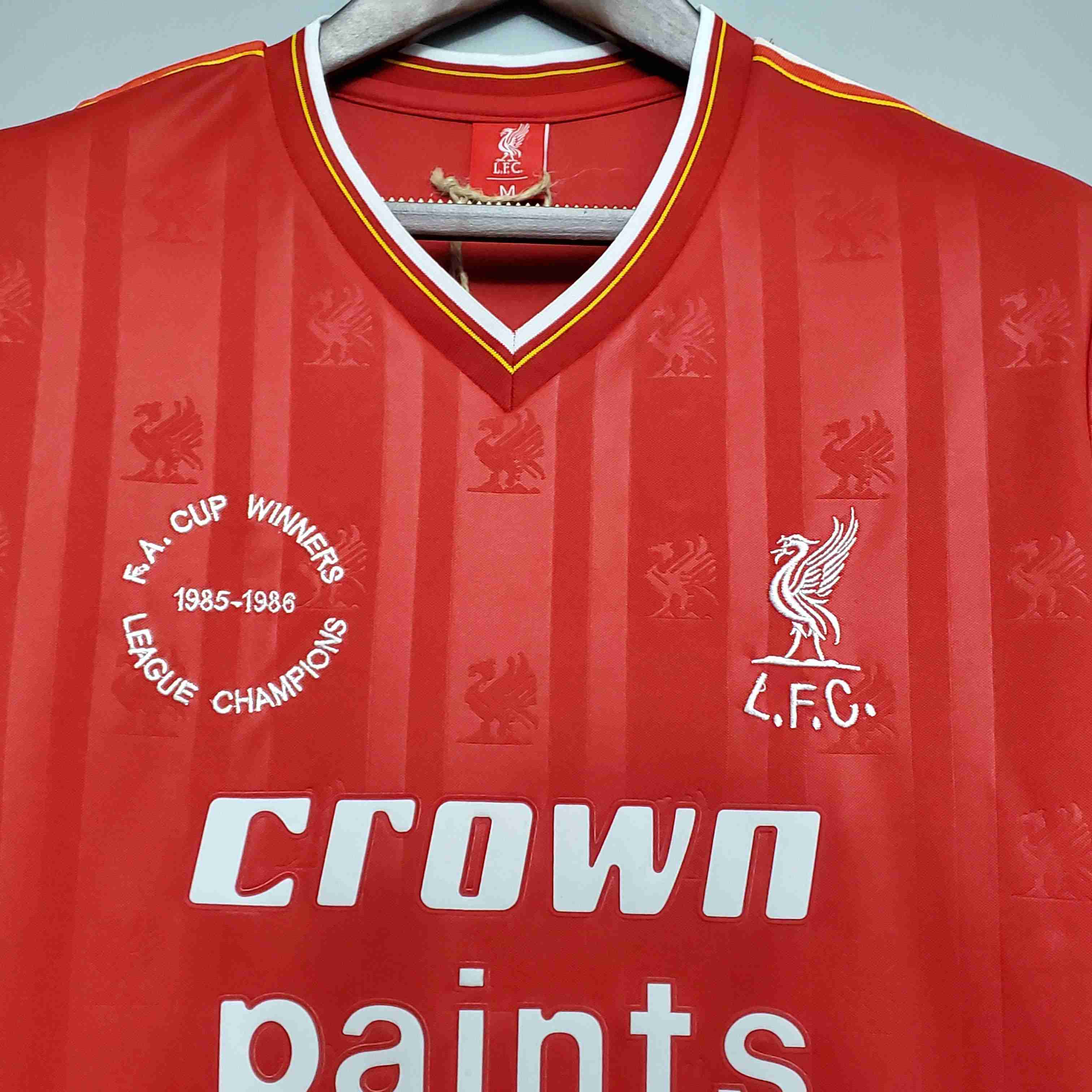 1985/1986 Retro Liverpool Home Football Shirt-mysite Custom Football Kit- Nextkits