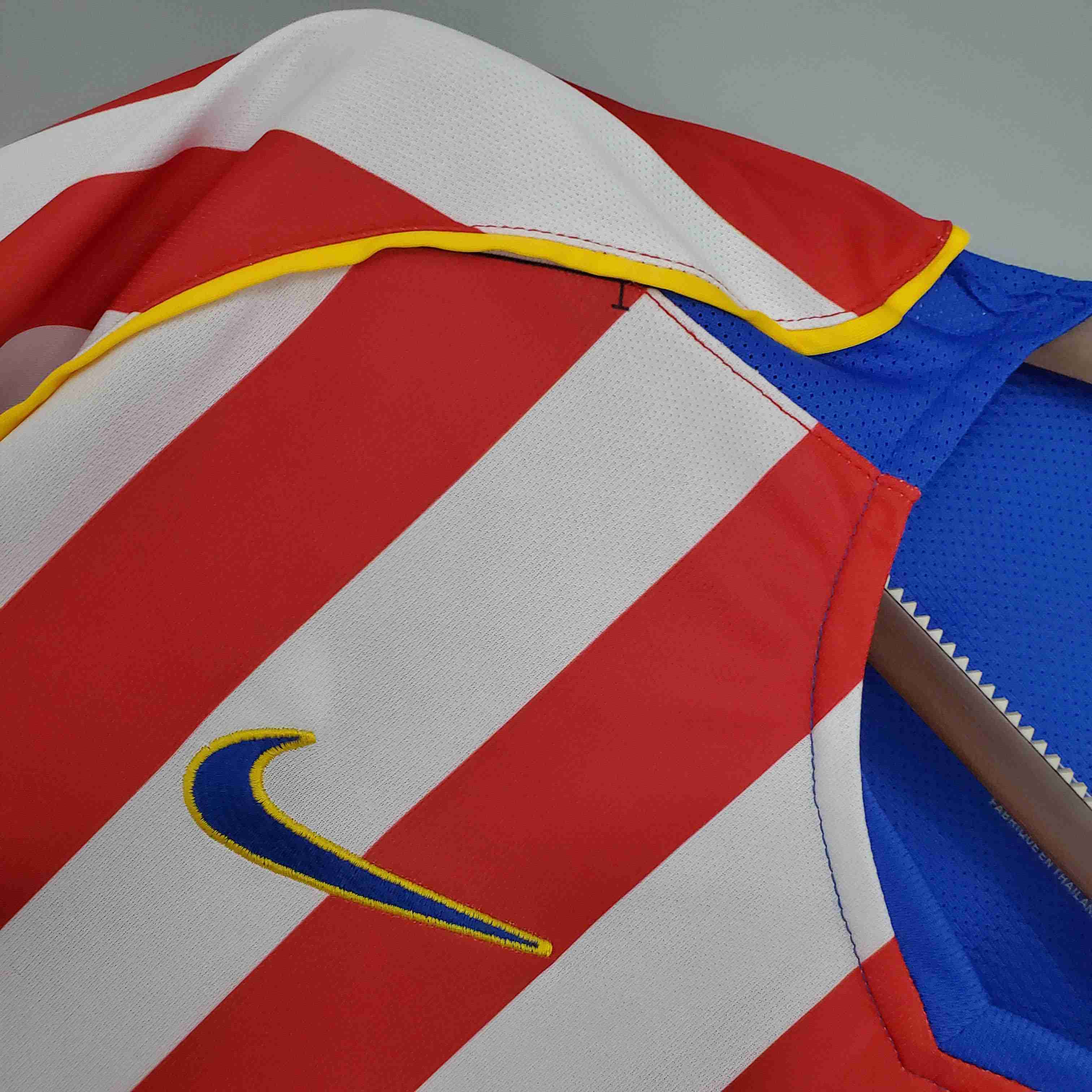 2004/2005 Retro Atletico Madrid Home Soccer Jersey-mysite Custom Football Kit- Nextkits