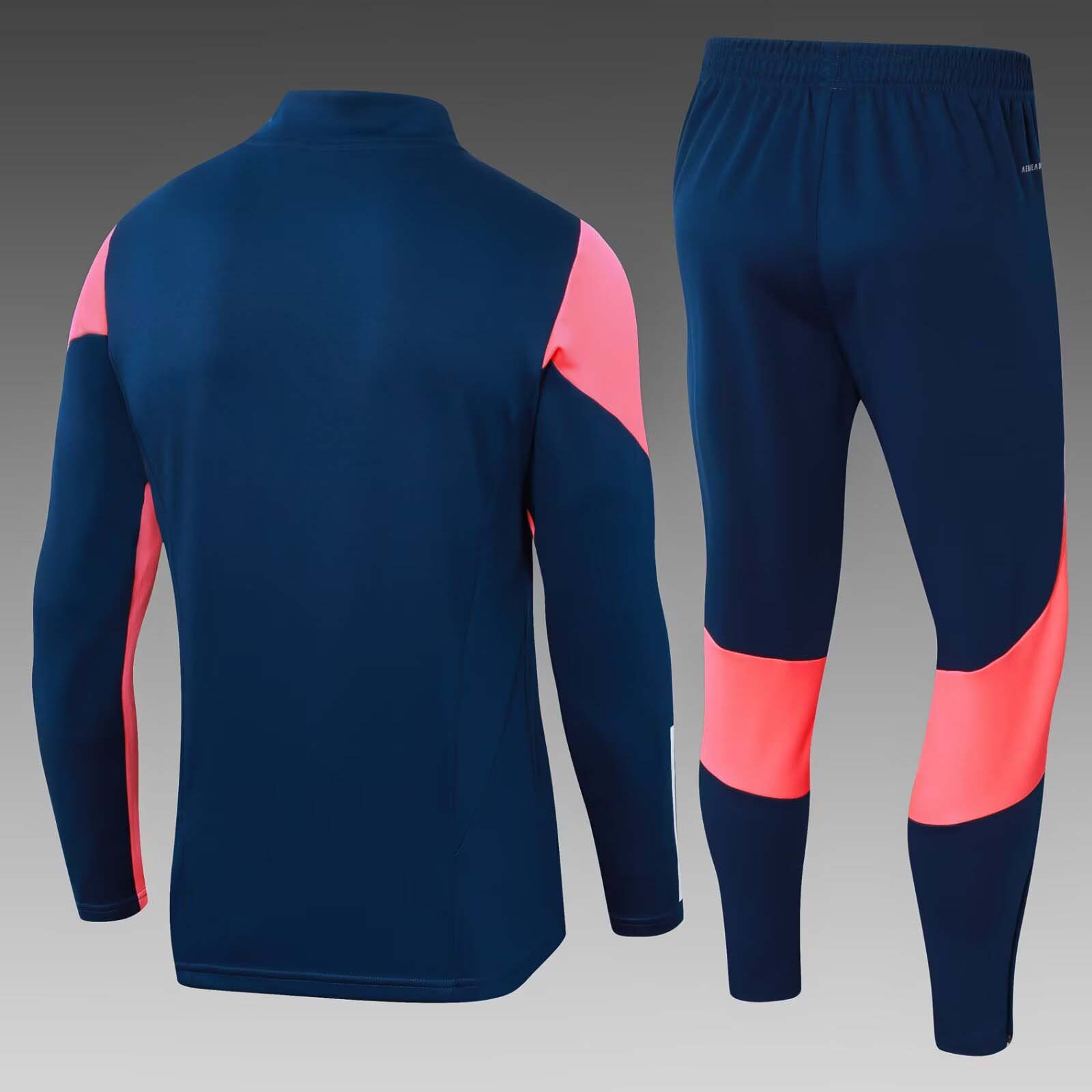 2023/2024 Lyon Half-Pull Training Suit Royal blue Football Shirt Set-mysite Custom Football Kit- Nextkits