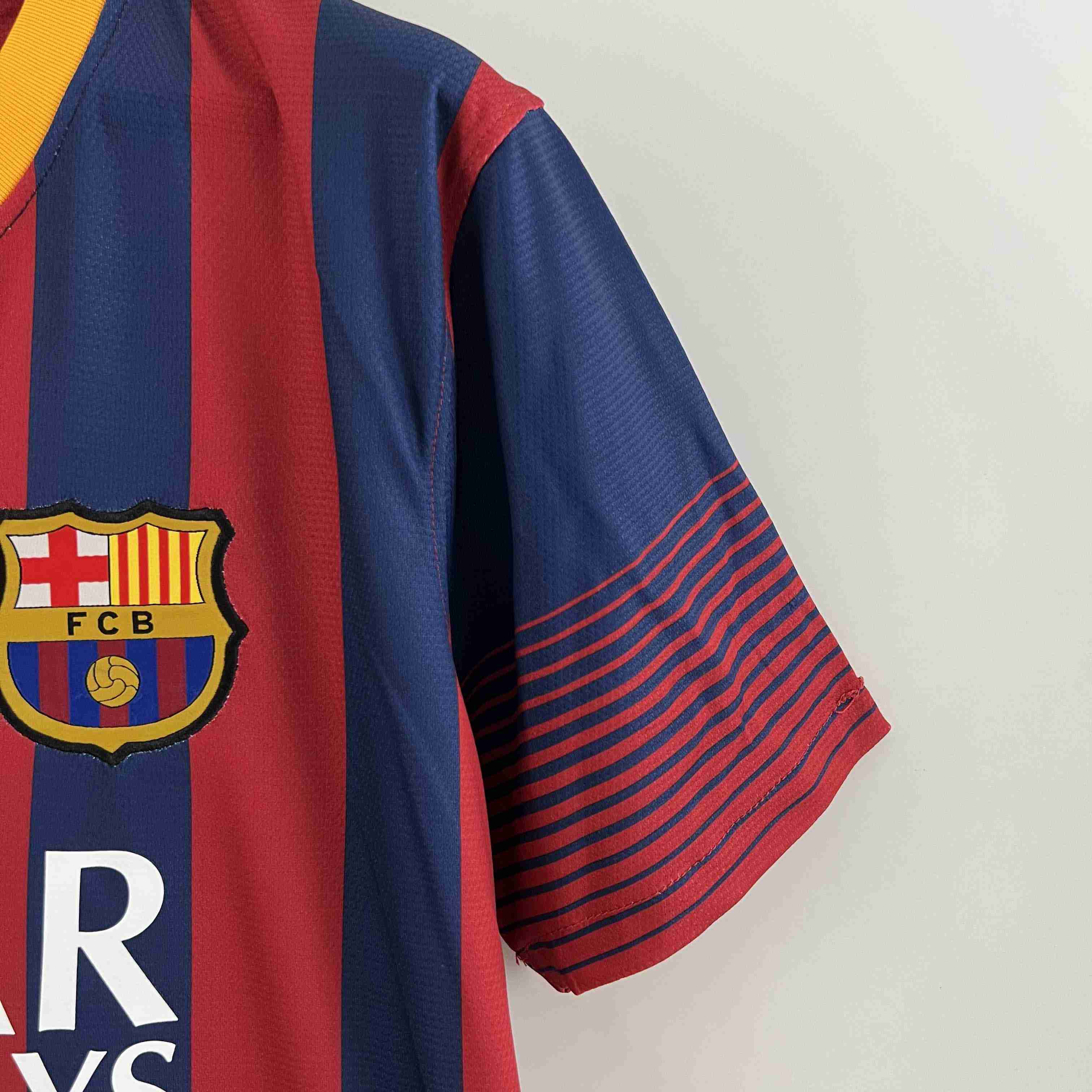 2013/2014 Retro Barcelona Home Football Shirt-mysite Custom Football Kit- Nextkits