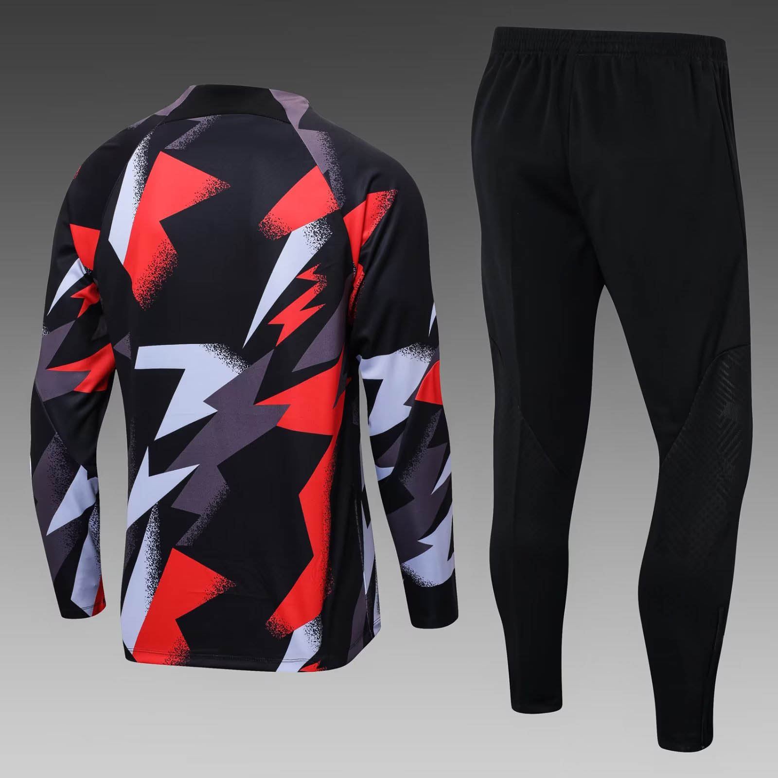 2022/2023 Psg Paris Saint-Germain Half-Pull Training Suit Red Gray Camouflage Set-mysite Custom Football Kit- Nextkits