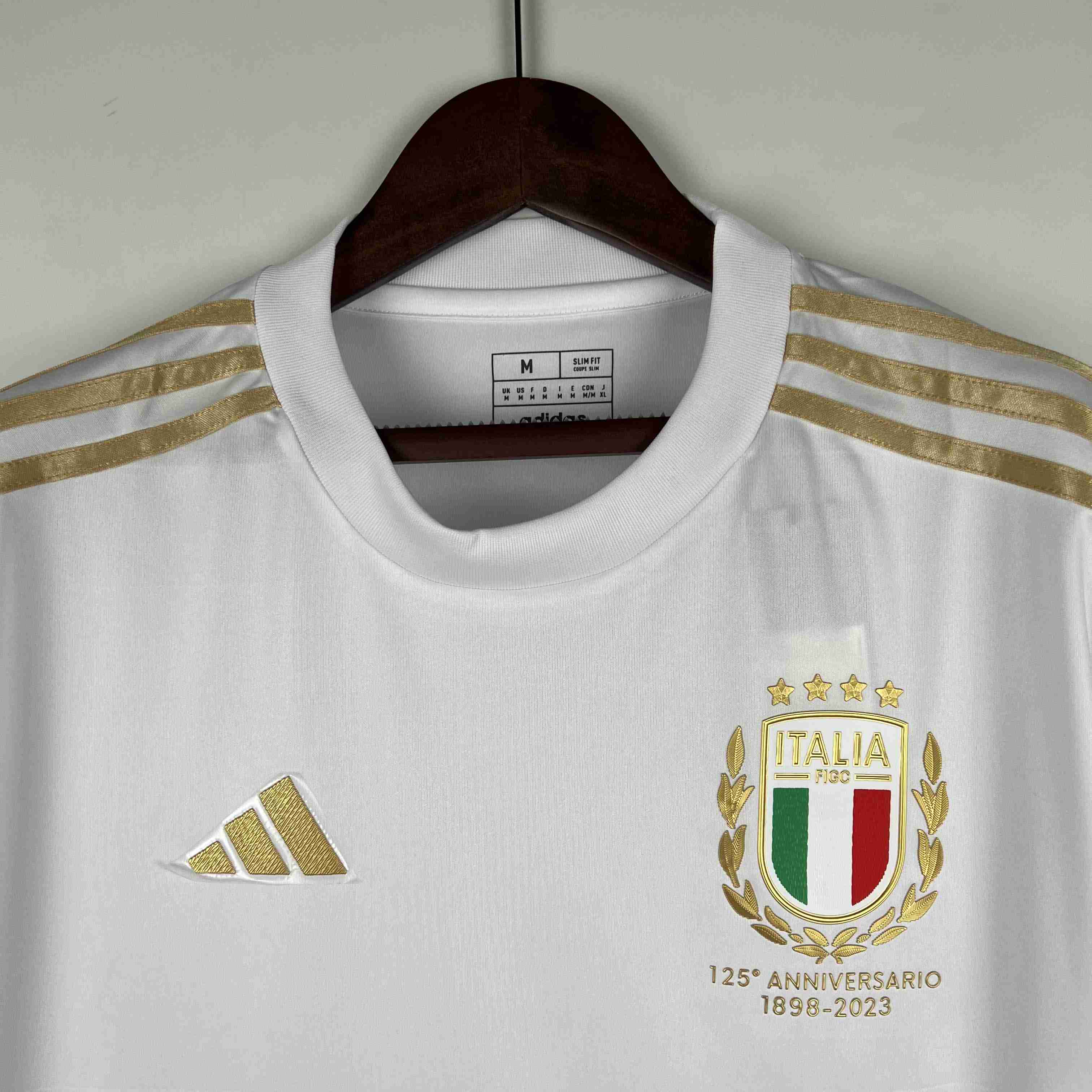 2023 Italy 125th Anniversary White Soccer Shirt-mysite Custom Football Kit- Nextkits