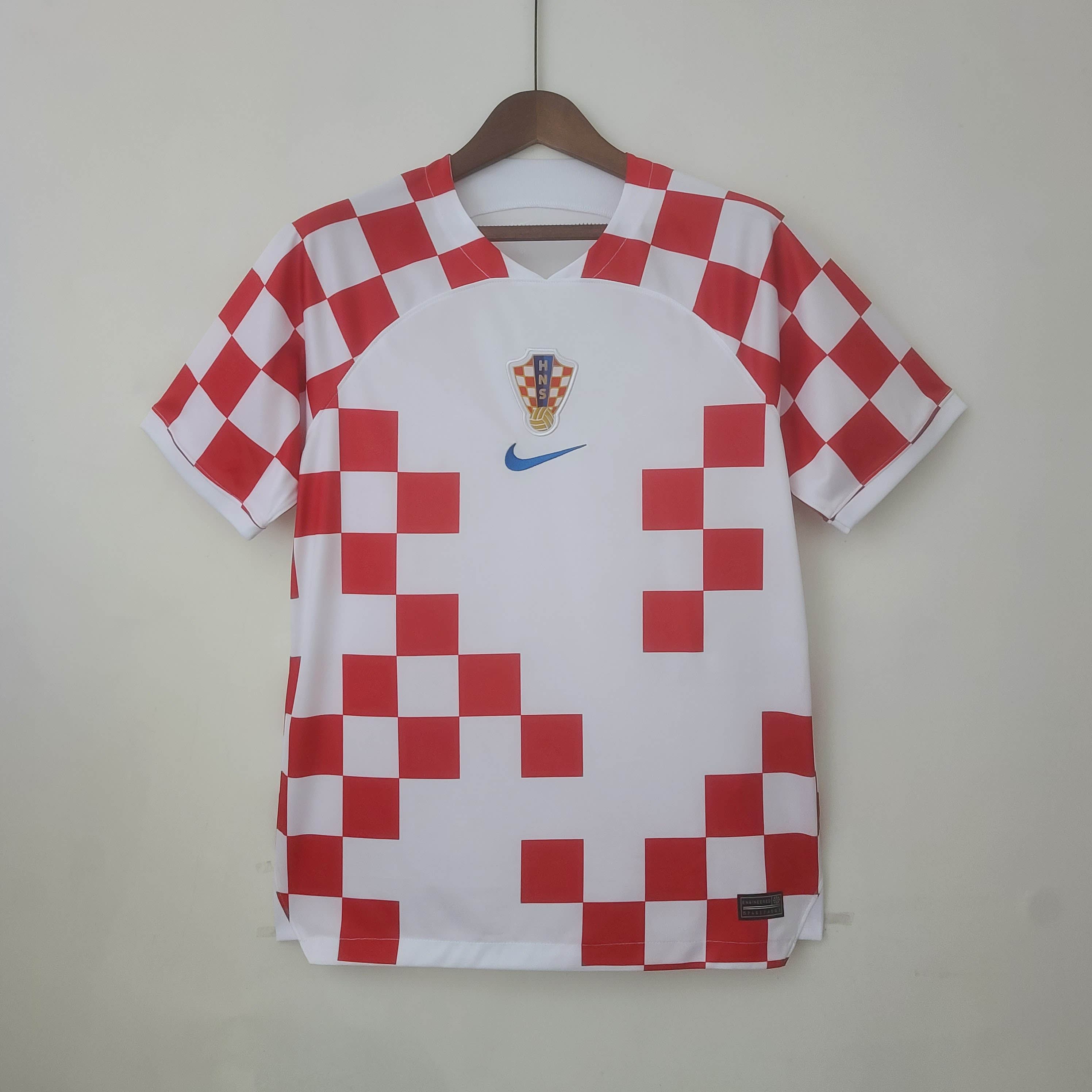 2022 FIFA World Cup Croatia Home Soccer Shirt-mysite Custom Football Kit- Nextkits