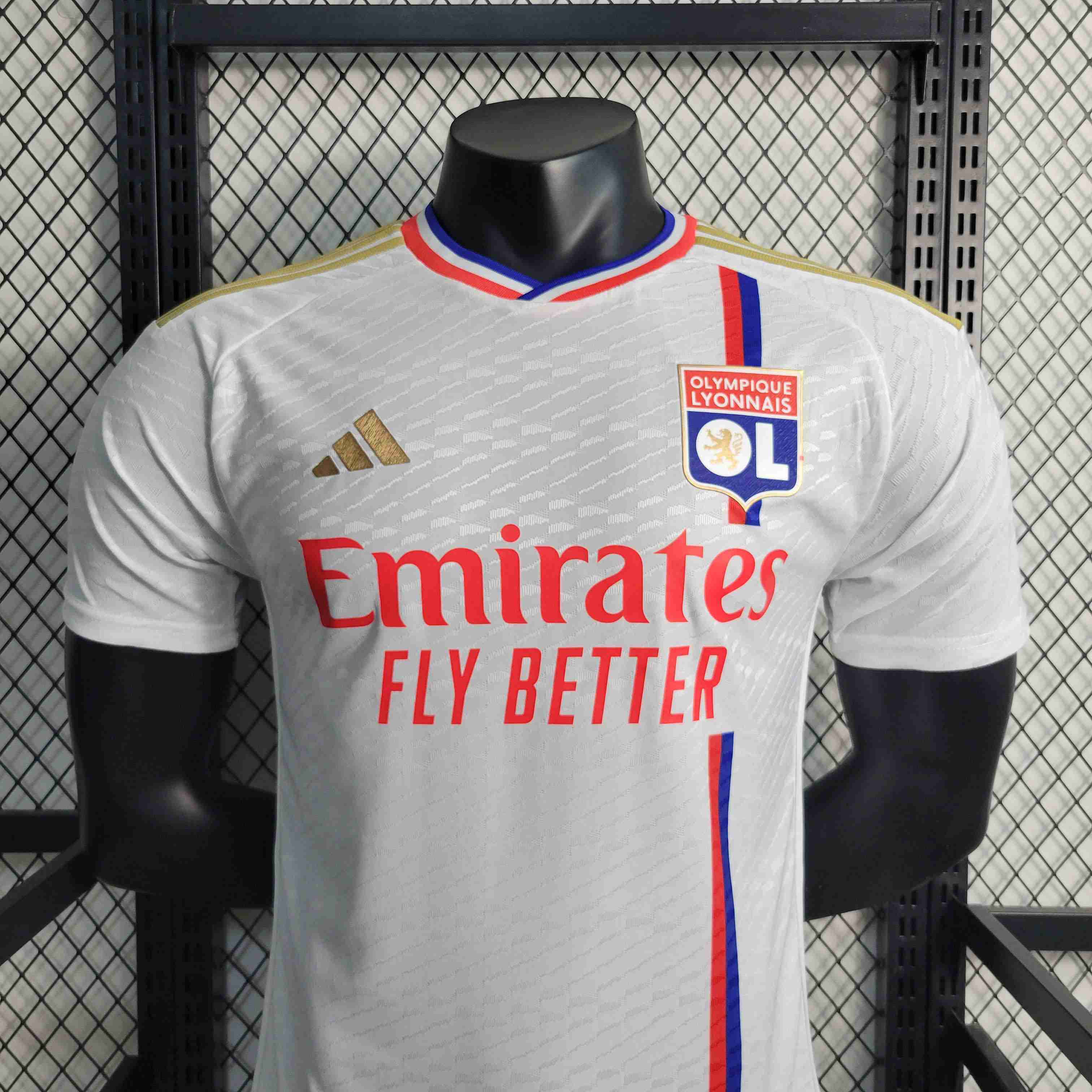2023/2024 Player Version Lyon Home Football-mysite Custom Football Kit- Nextkits