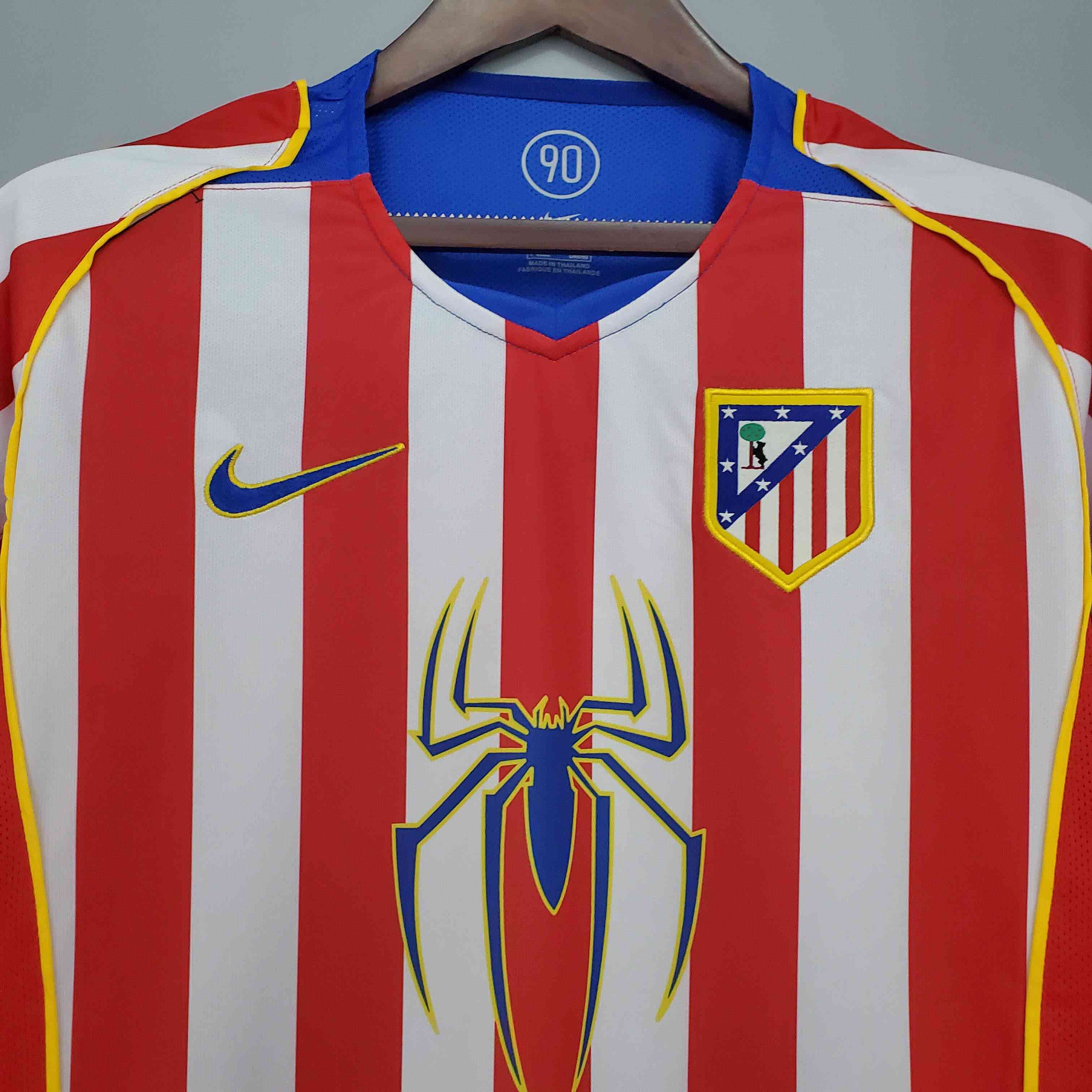 2004/2005 Retro Atletico Madrid Home Soccer Jersey-mysite Custom Football Kit- Nextkits