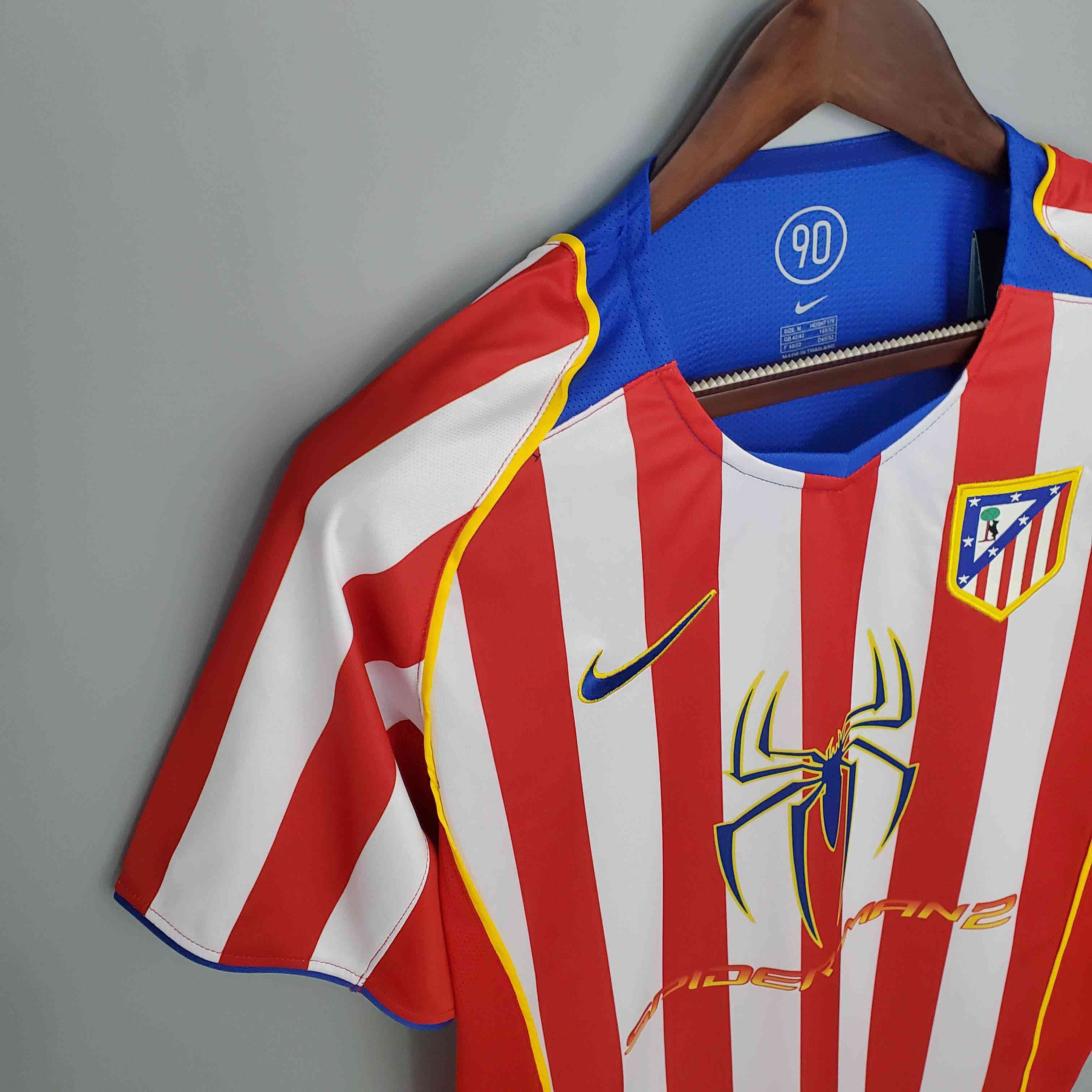 2004/2005 Retro Atletico Madrid Home Soccer Jersey-mysite Custom Football Kit- Nextkits