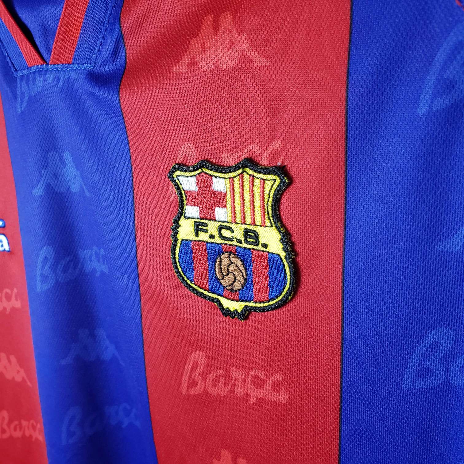 1996/1997 Retro Barcelona Football Shirt Home-mysite Custom Football Kit- Nextkits