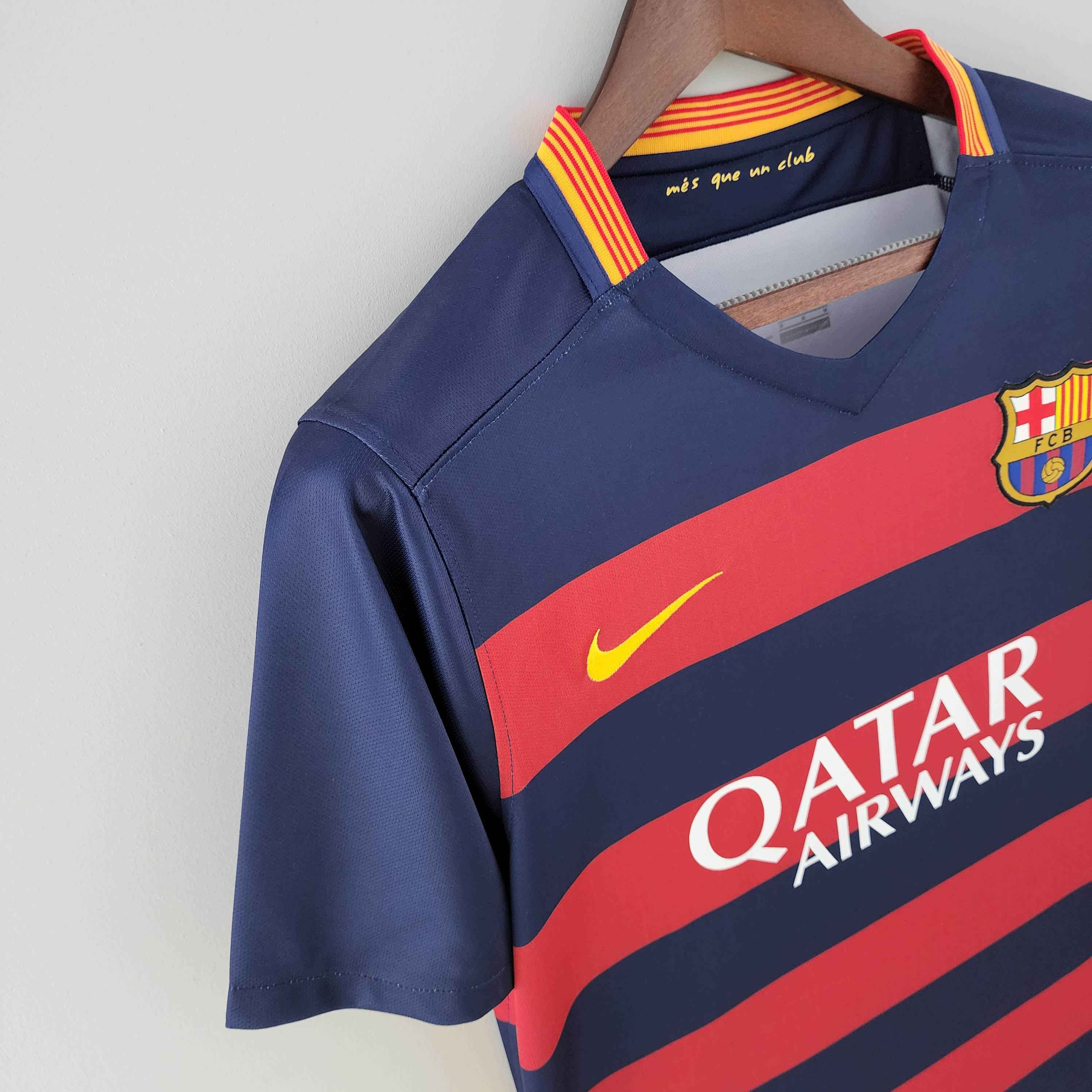 2015/2016 Retro Barcelona Football Shirt Home-mysite Custom Football Kit- Nextkits
