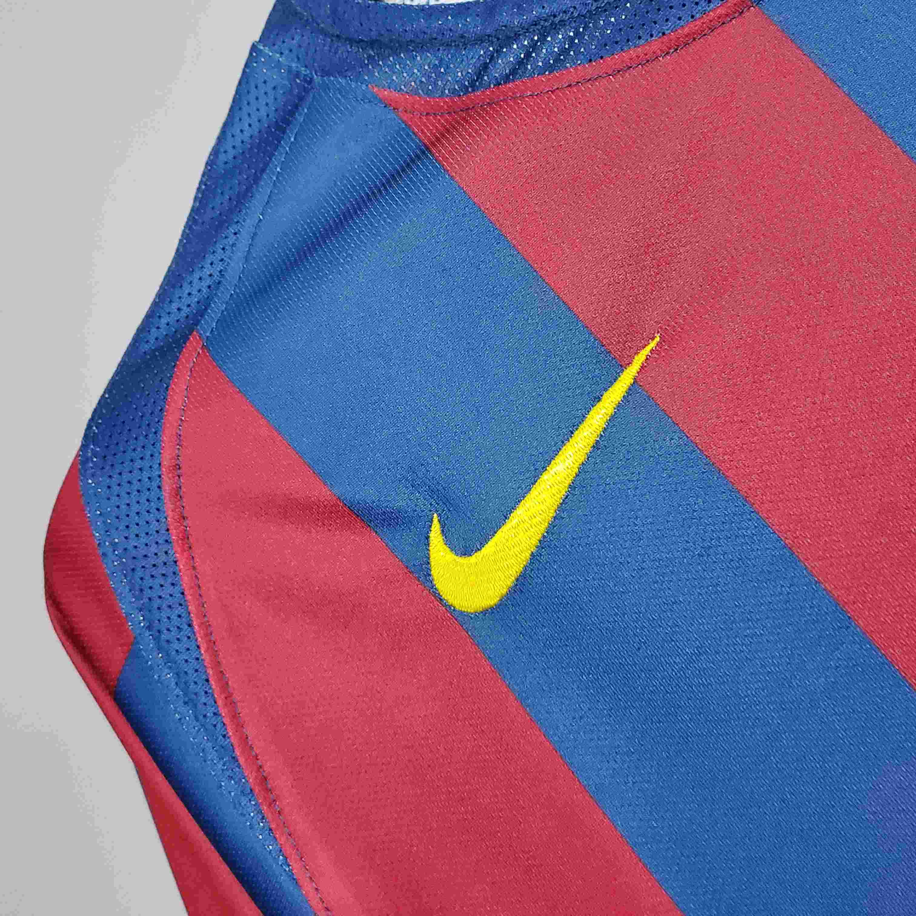 2005/2006 Retro Barcelona Home Football Shirt UEFA Champions League-mysite Custom Football Kit- Nextkits