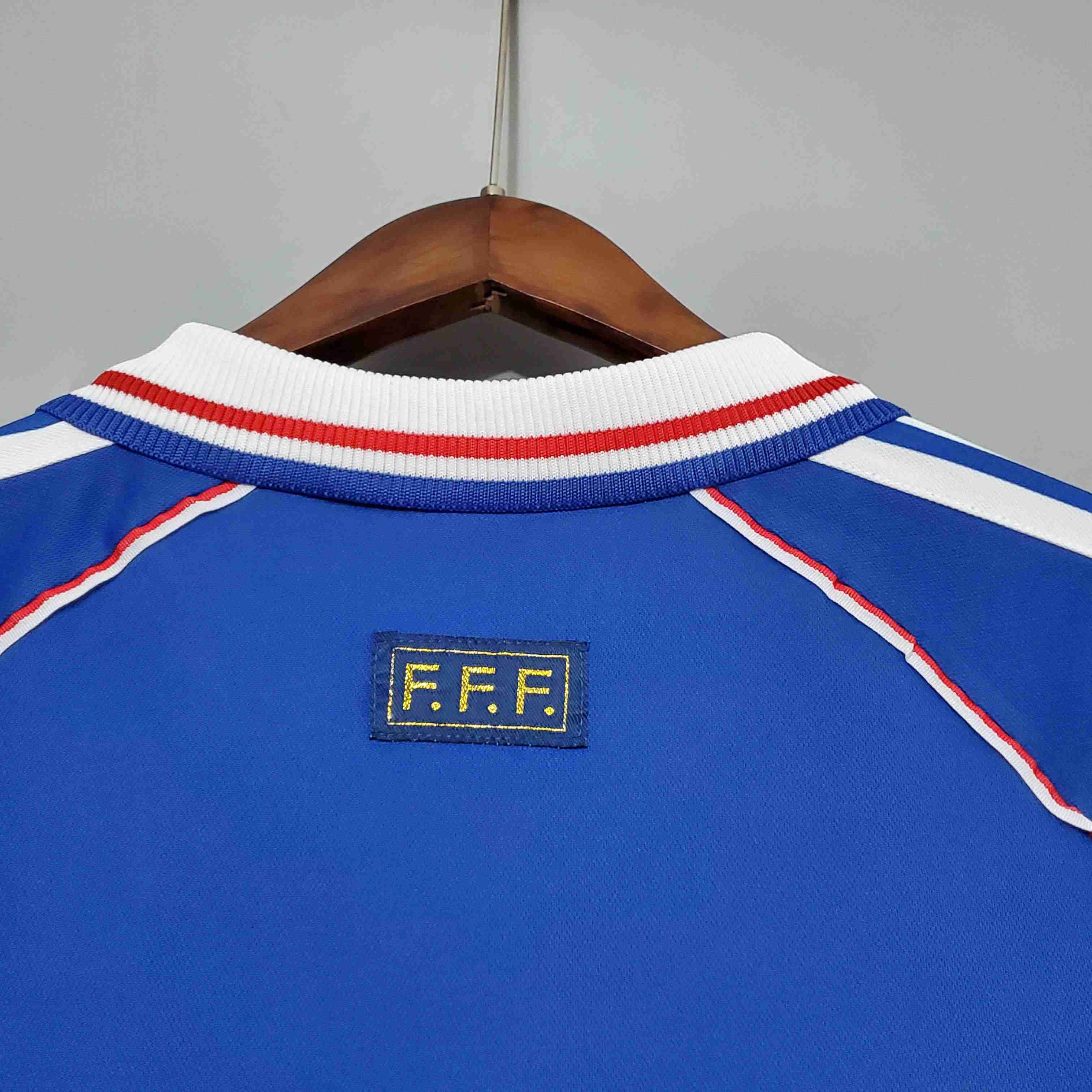 1998 Retro France Home Football Shirt-mysite Custom Football Kit- Nextkits