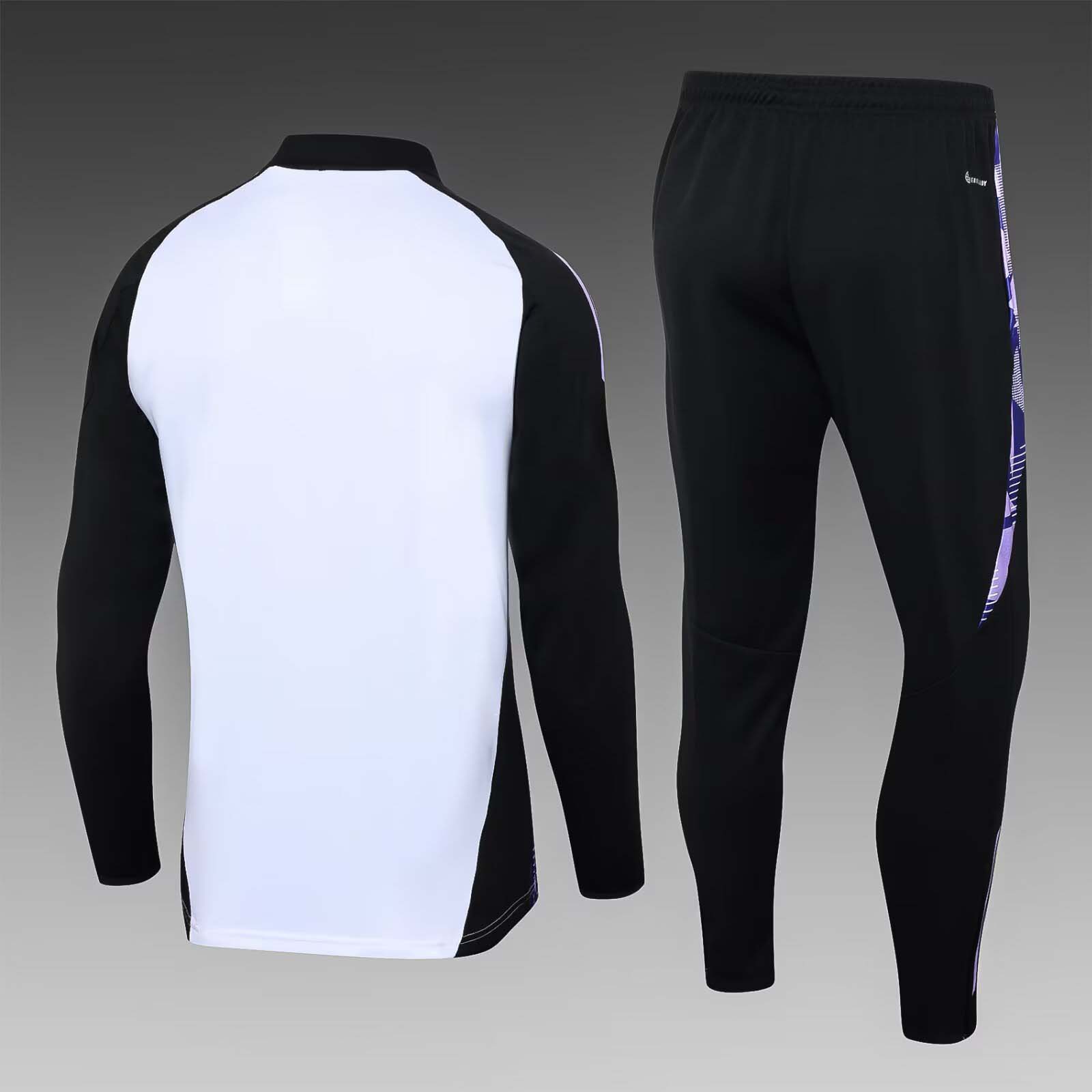 2024 Germany Half-Pull Training Suit White Jersey Set-mysite Custom Football Kit- Nextkits