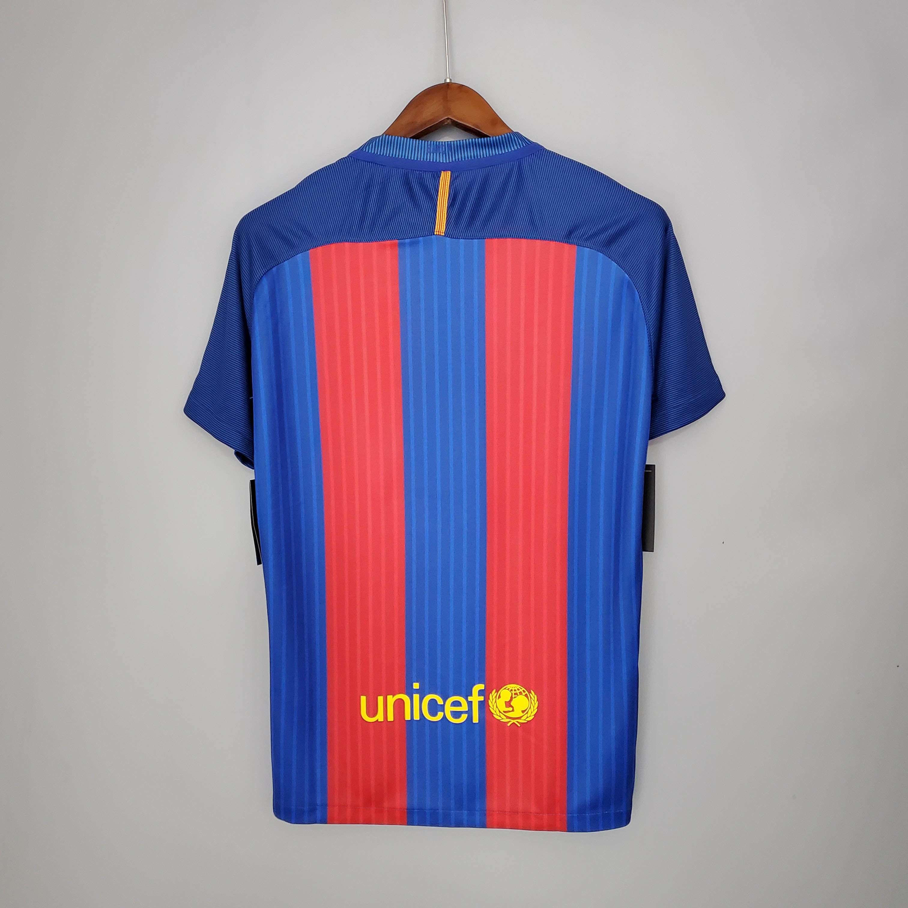 2016/2017 Retro Barcelona Football Shirt Home-mysite Custom Football Kit- Nextkits