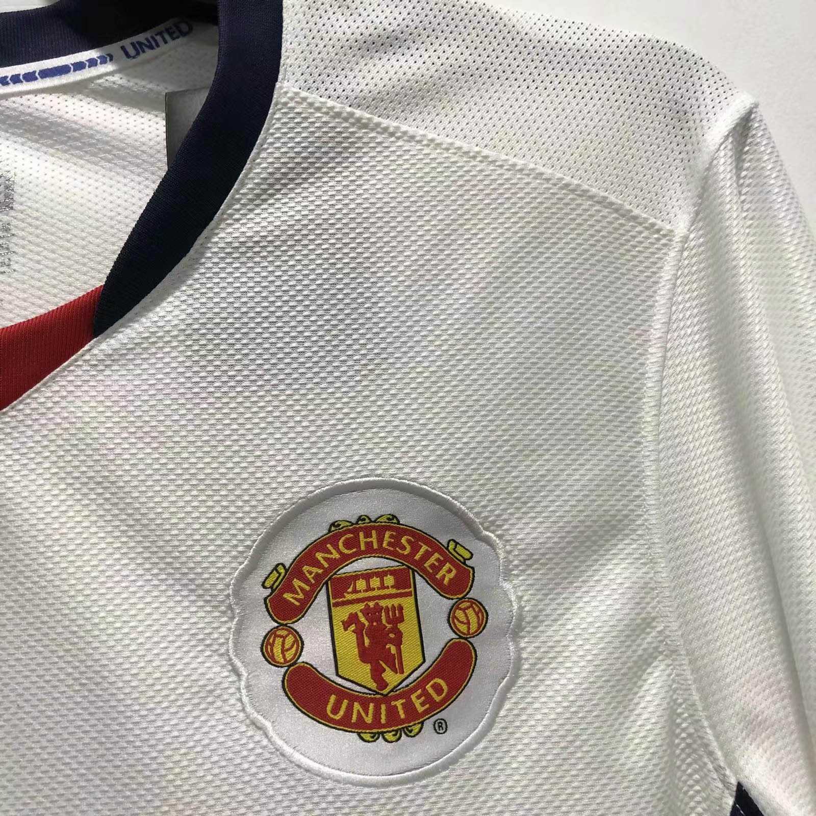 2008/2009 Long Sleeve Retro Manchester United Away Football Shirt-mysite Custom Football Kit- Nextkits