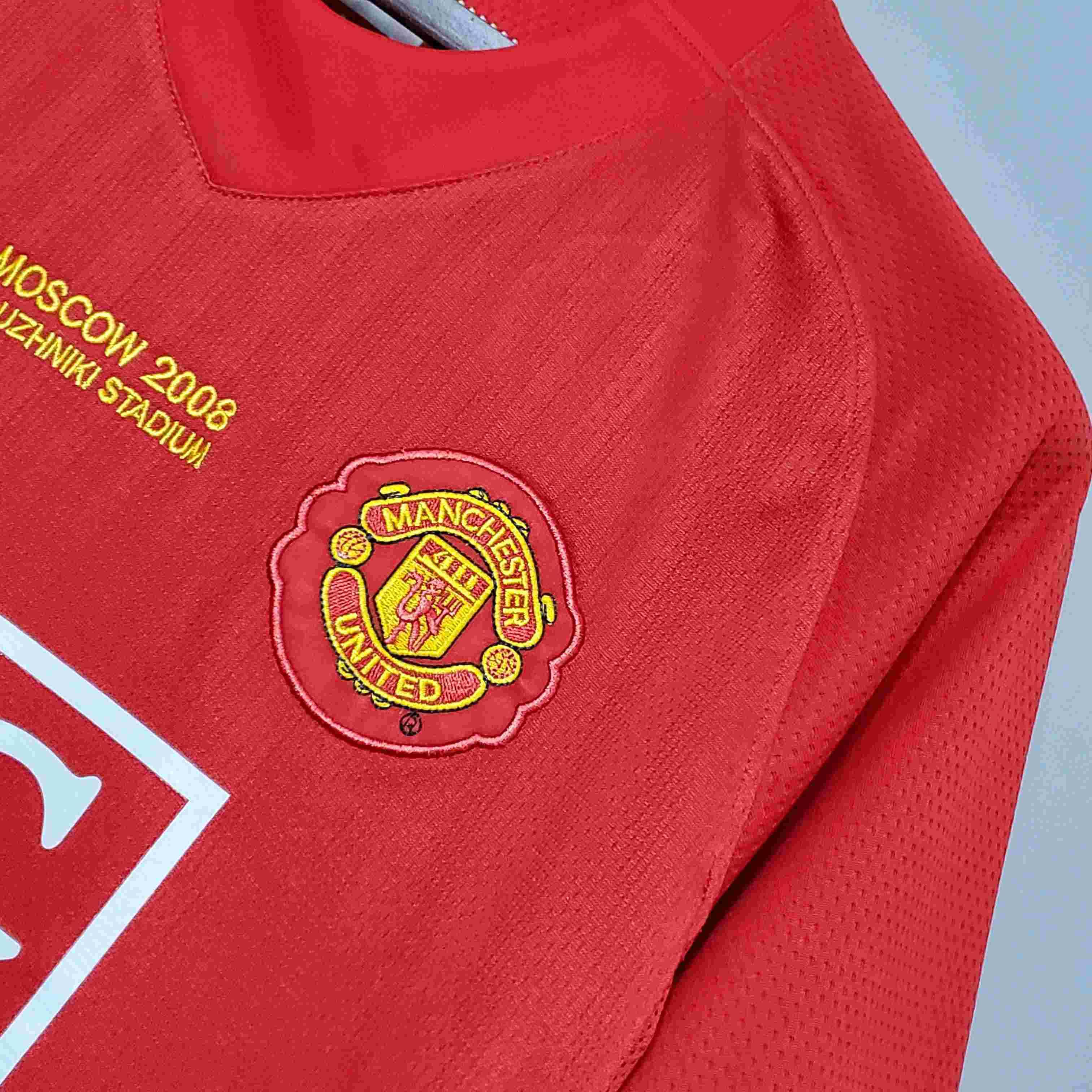 2007/2008 Retro Manchester United Home Champions League Edition Football Shirt-mysite Custom Football Kit- Nextkits