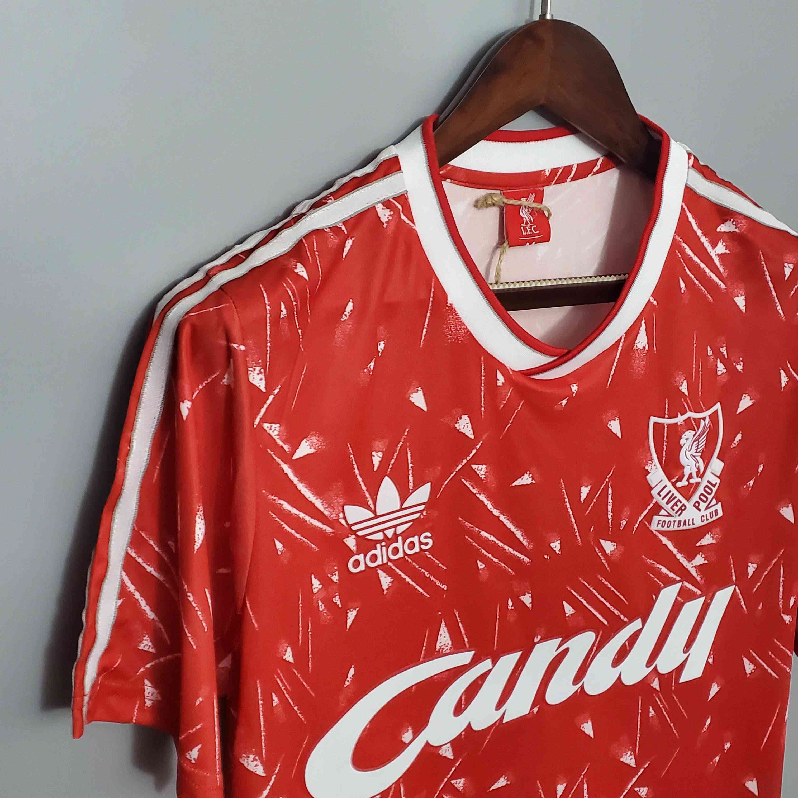 1989/1991 Retro Liverpool Football Shirt Home-mysite Custom Football Kit- Nextkits