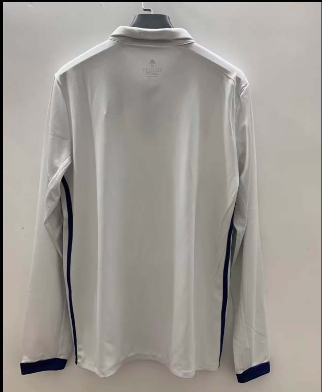 2016/2017 Retro Long Sleeve Real Madrid Home Football Shirt-mysite Custom Football Kit- Nextkits