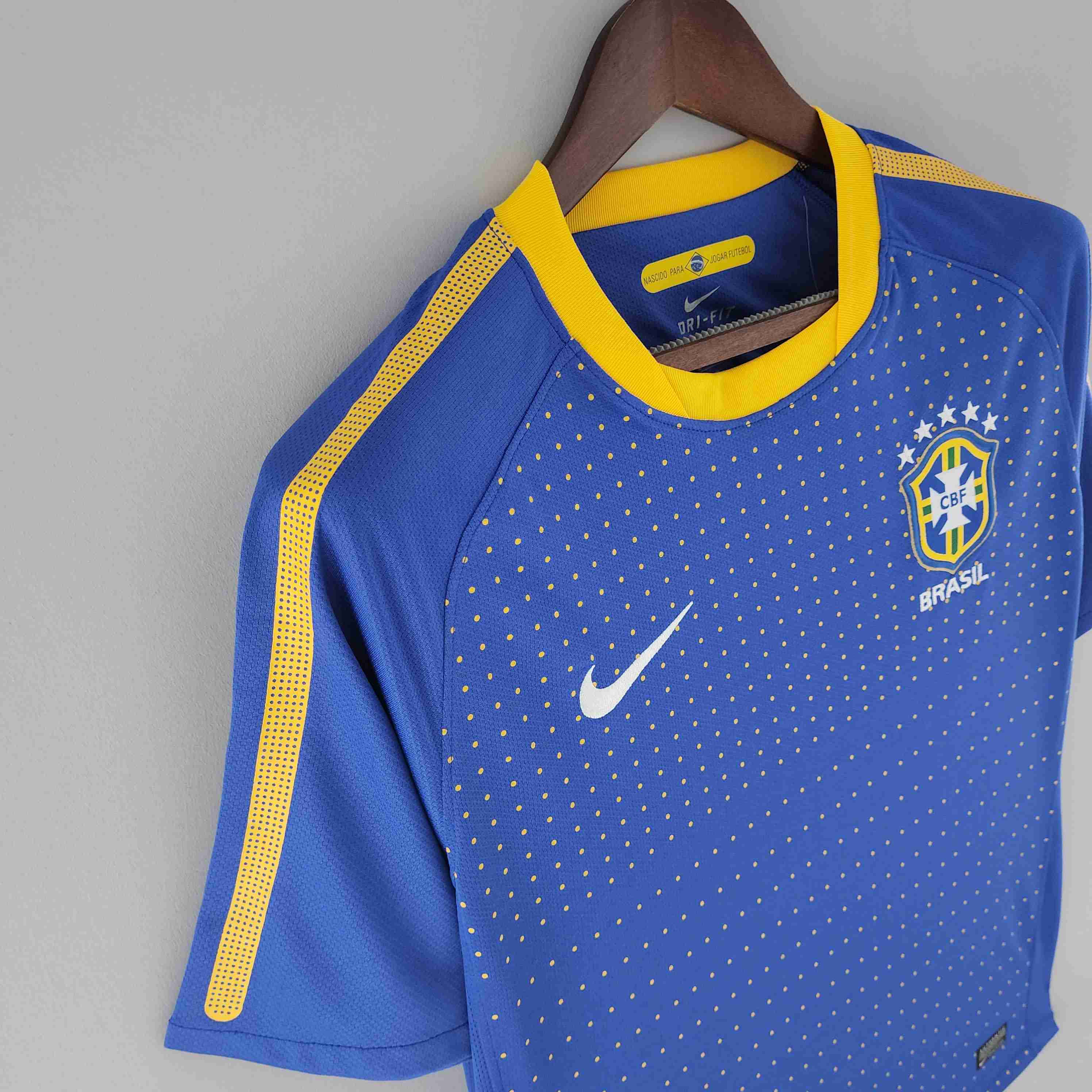 2010 Retro Brazil Away Soccer Jersey-mysite Custom Football Kit- Nextkits