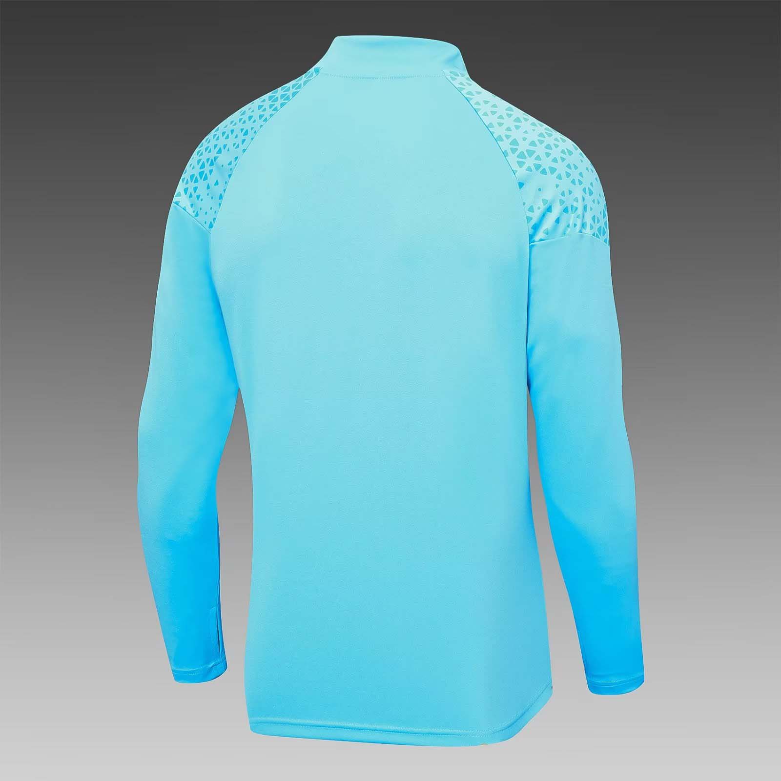 2023/2024 Olympique de Marseille Half-Pull Training Suit Light blue Football Jersey Set-mysite Custom Football Kit- Nextkits