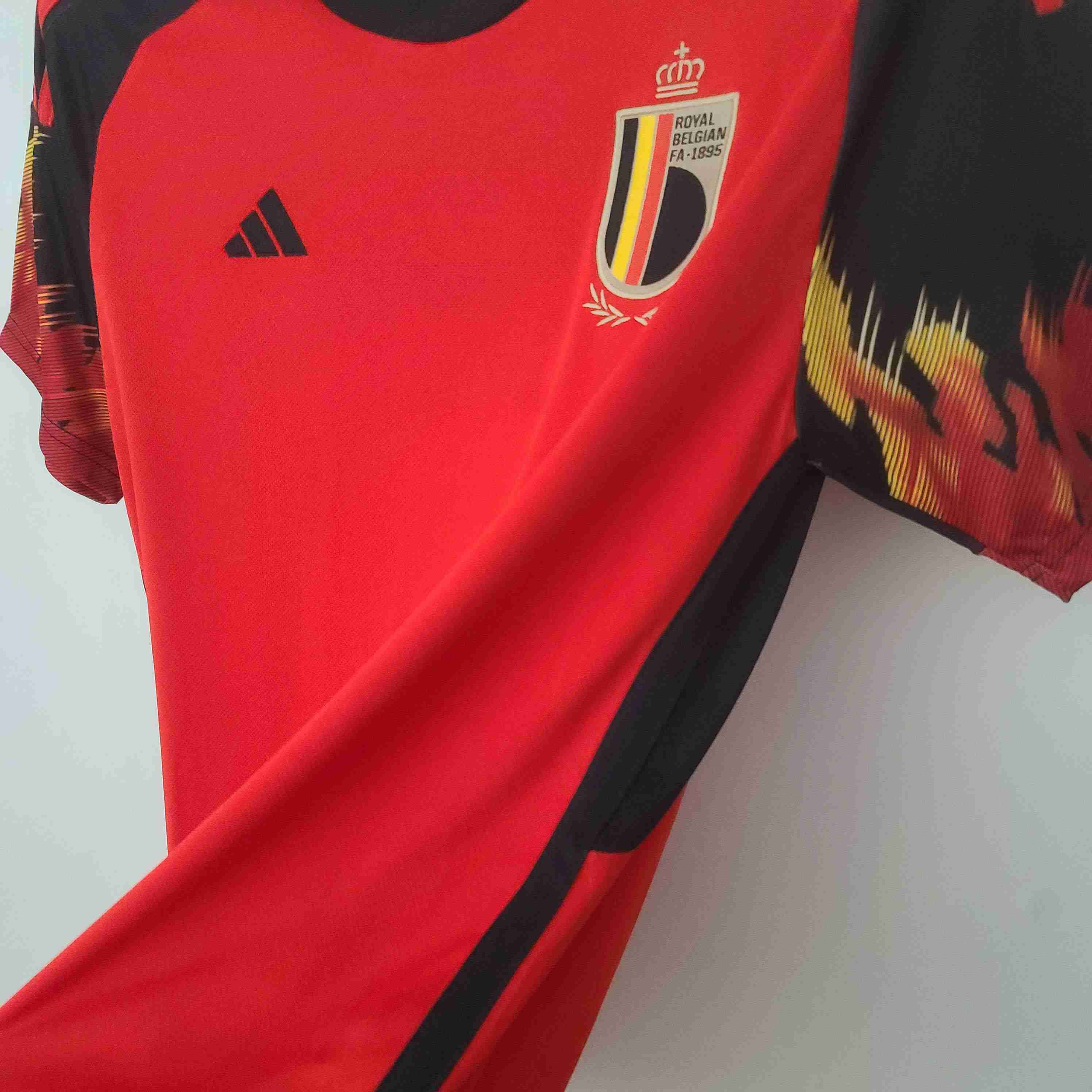 2022 FIFA World Cup Belgium Home Soccer Shirt-mysite Custom Football Kit- Nextkits
