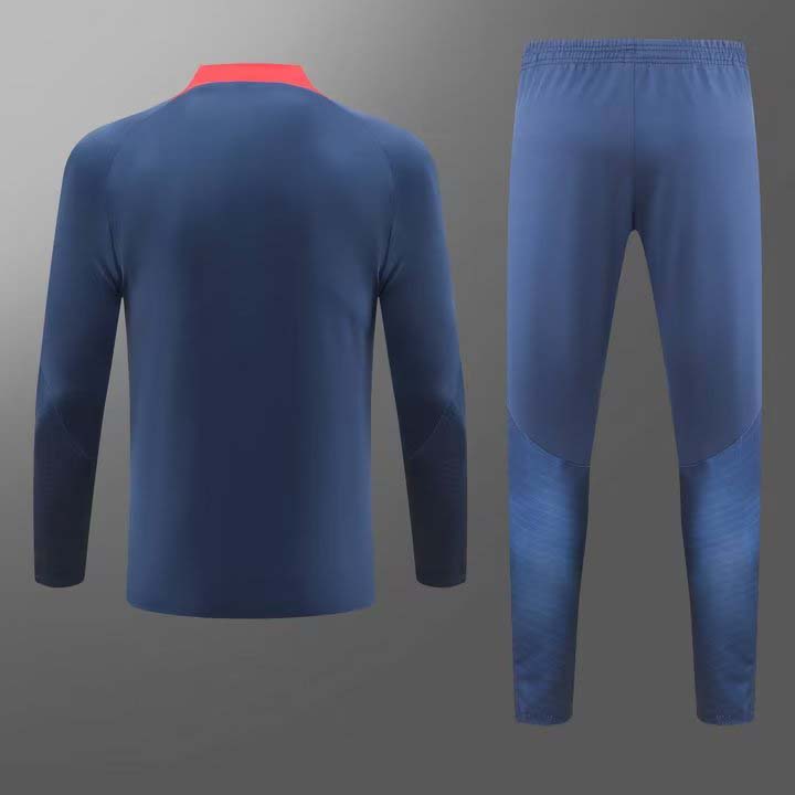 2023/2024 Psg Paris Saint-Germain Half-Pull Training Suit Navy blue Set-mysite Custom Football Kit- Nextkits