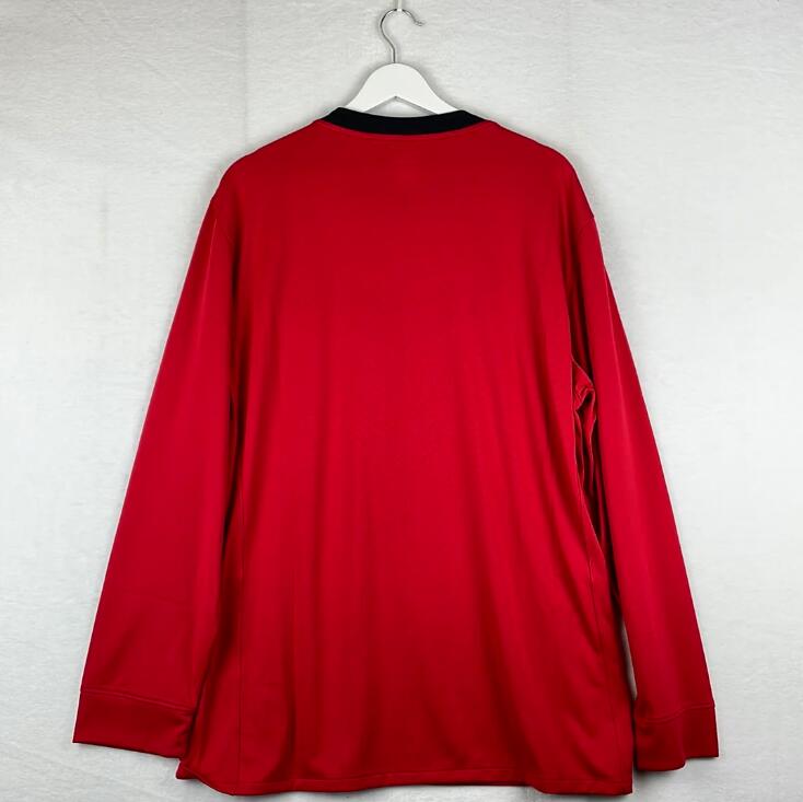 2009/2010 Retro Long Sleeve Manchester United Home Football Shirt-mysite Custom Football Kit- Nextkits