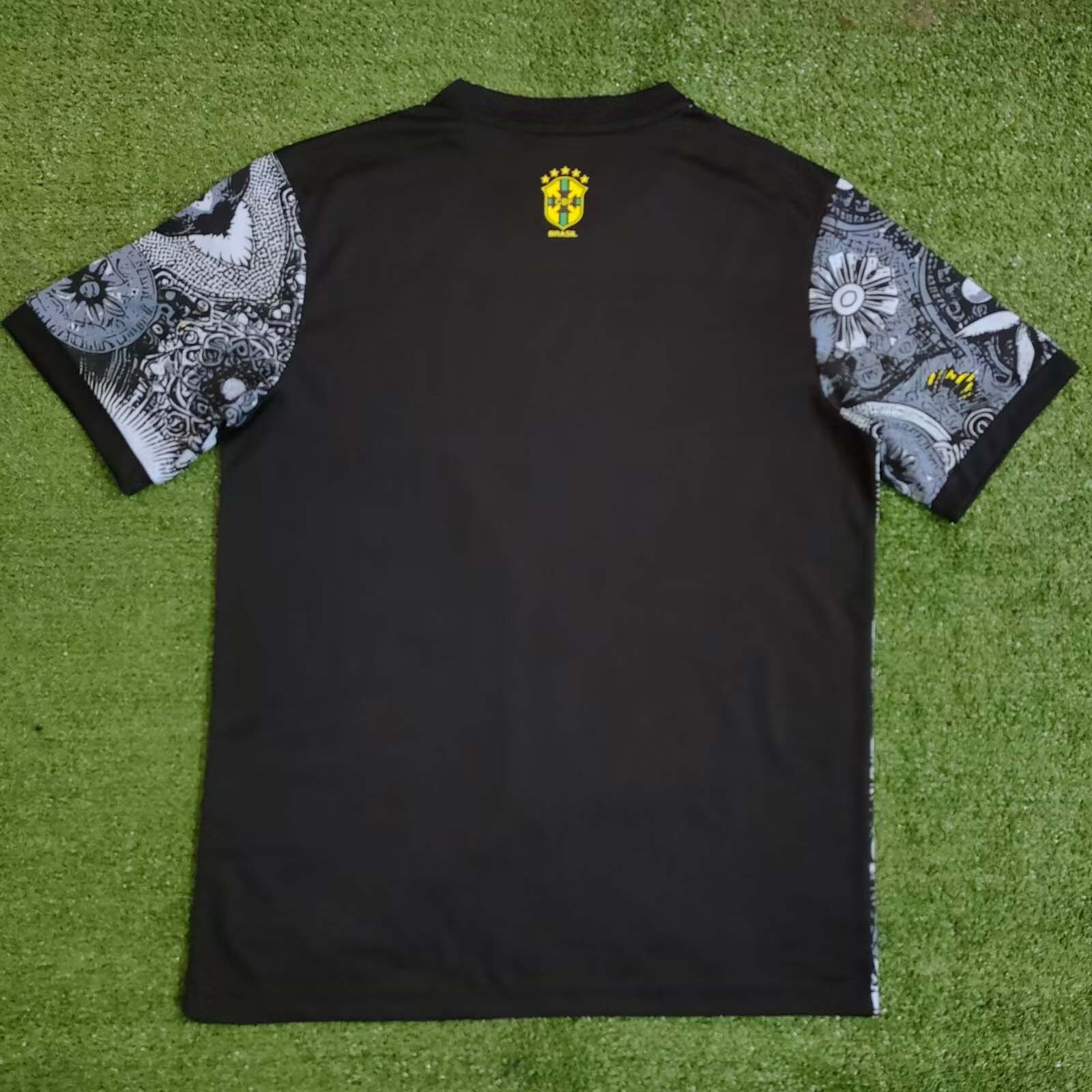 2024 Brazil Special Edition Jesus Black Gray Soccer Jersey-mysite Custom Football Kit- Nextkits