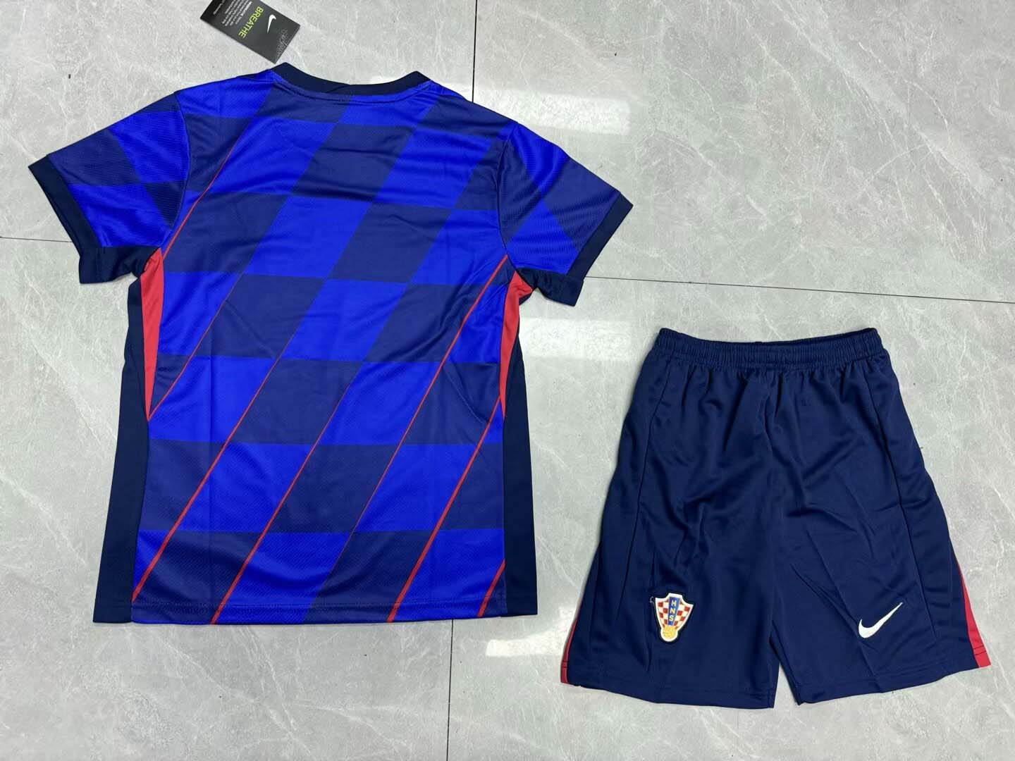 2024 Croatia National Team Away Football Shirt Kids Size Suit-mysite Custom Football Kit- Nextkits