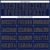 Custom White Navy-Old Gold Sublimation Split Fashion Soccer Uniform Jersey