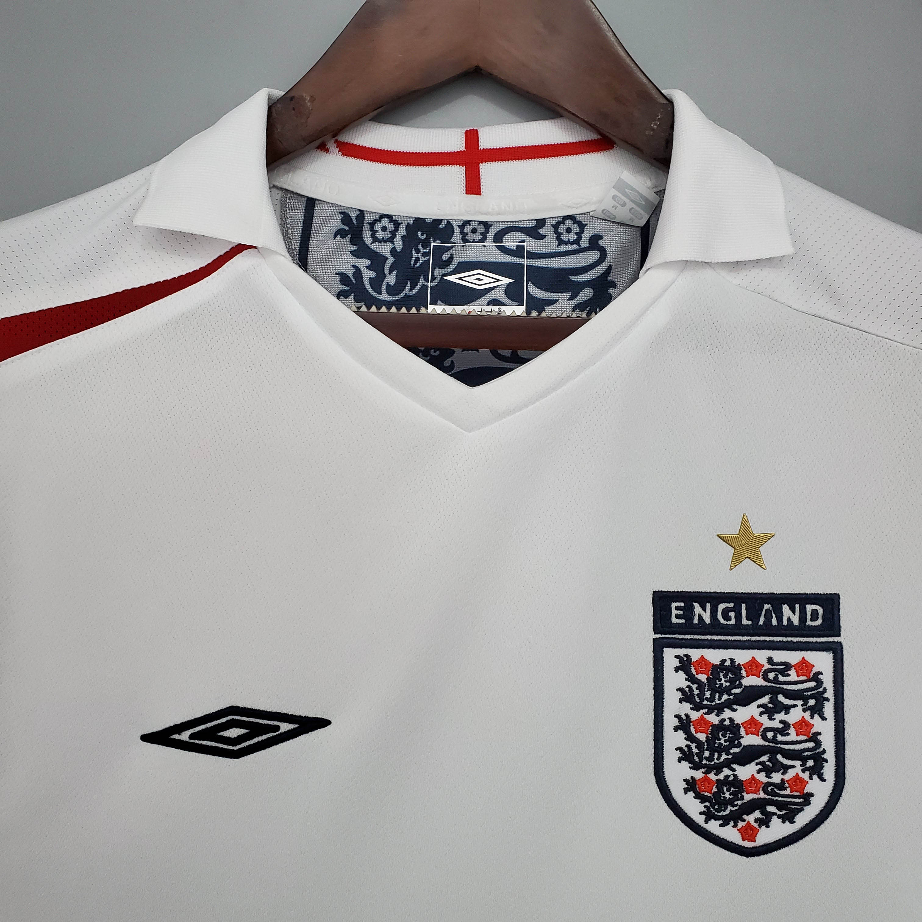 2006 Retro England Home Soccer Jersey-mysite Custom Football Kit- Nextkits