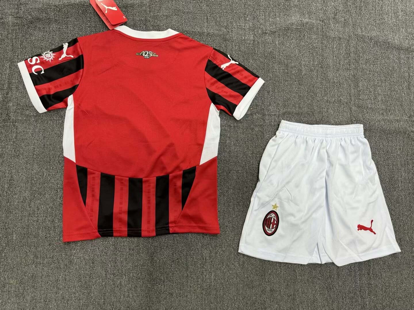 2024/2025 AC Milan Home Football Shirt Kids Size Suit-mysite Custom Football Kit- Nextkits