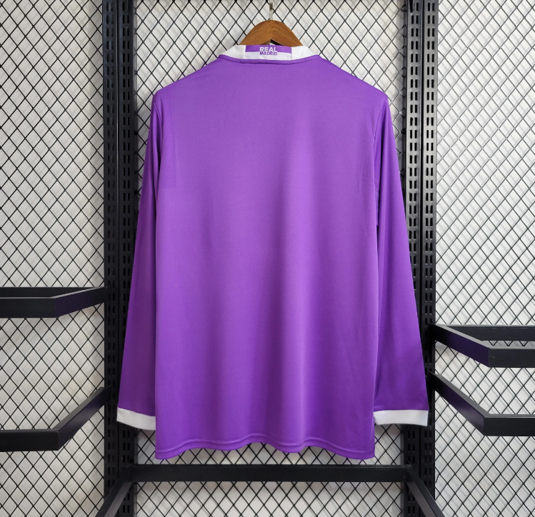 2016/2017 Retro Real Madrid Away Long Sleeve Full Sleeve-mysite Custom Football Kit- Nextkits